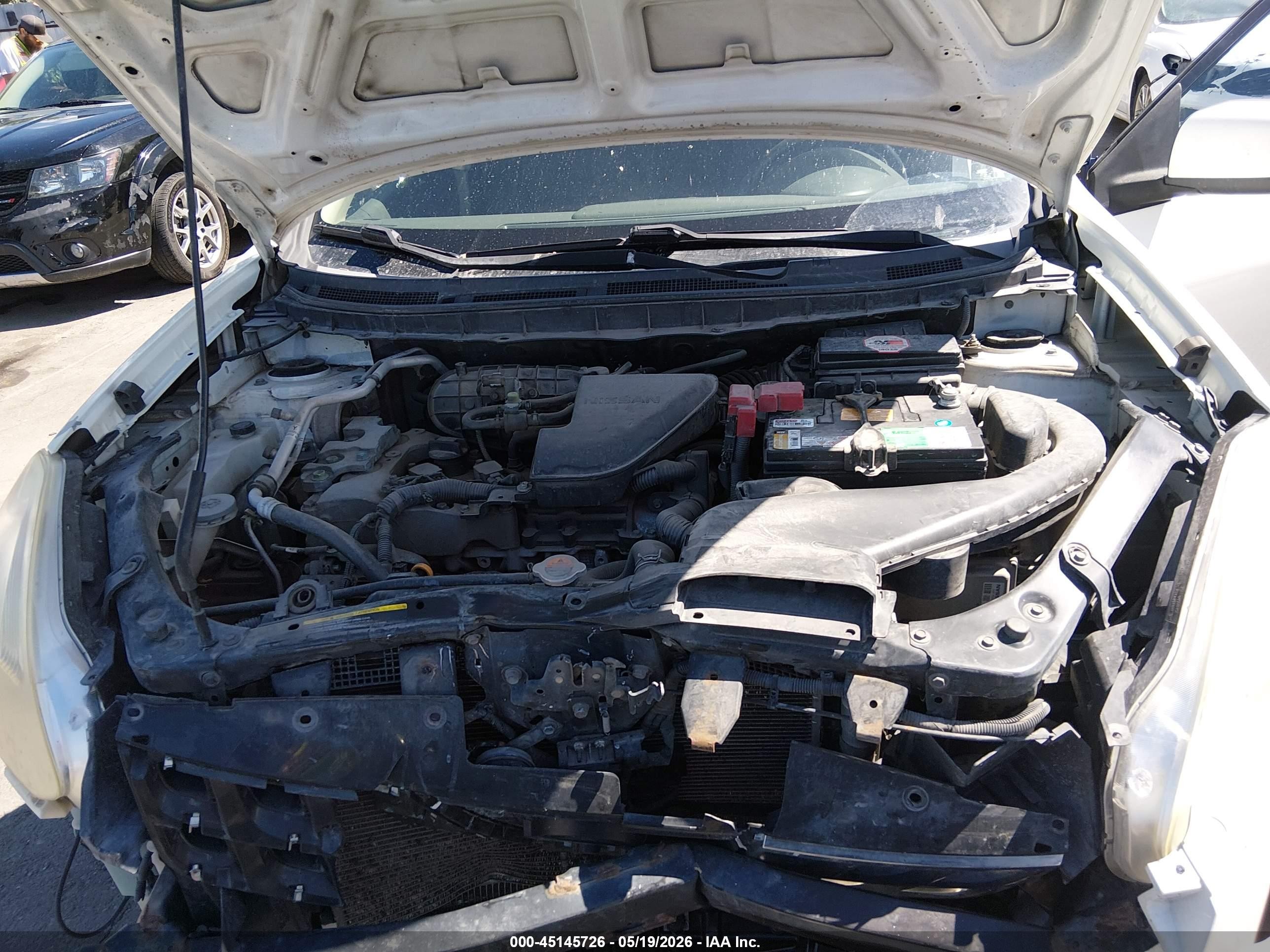 2013 Nissan Rogue S/sv White vin: JN8AS5MV3DW656265