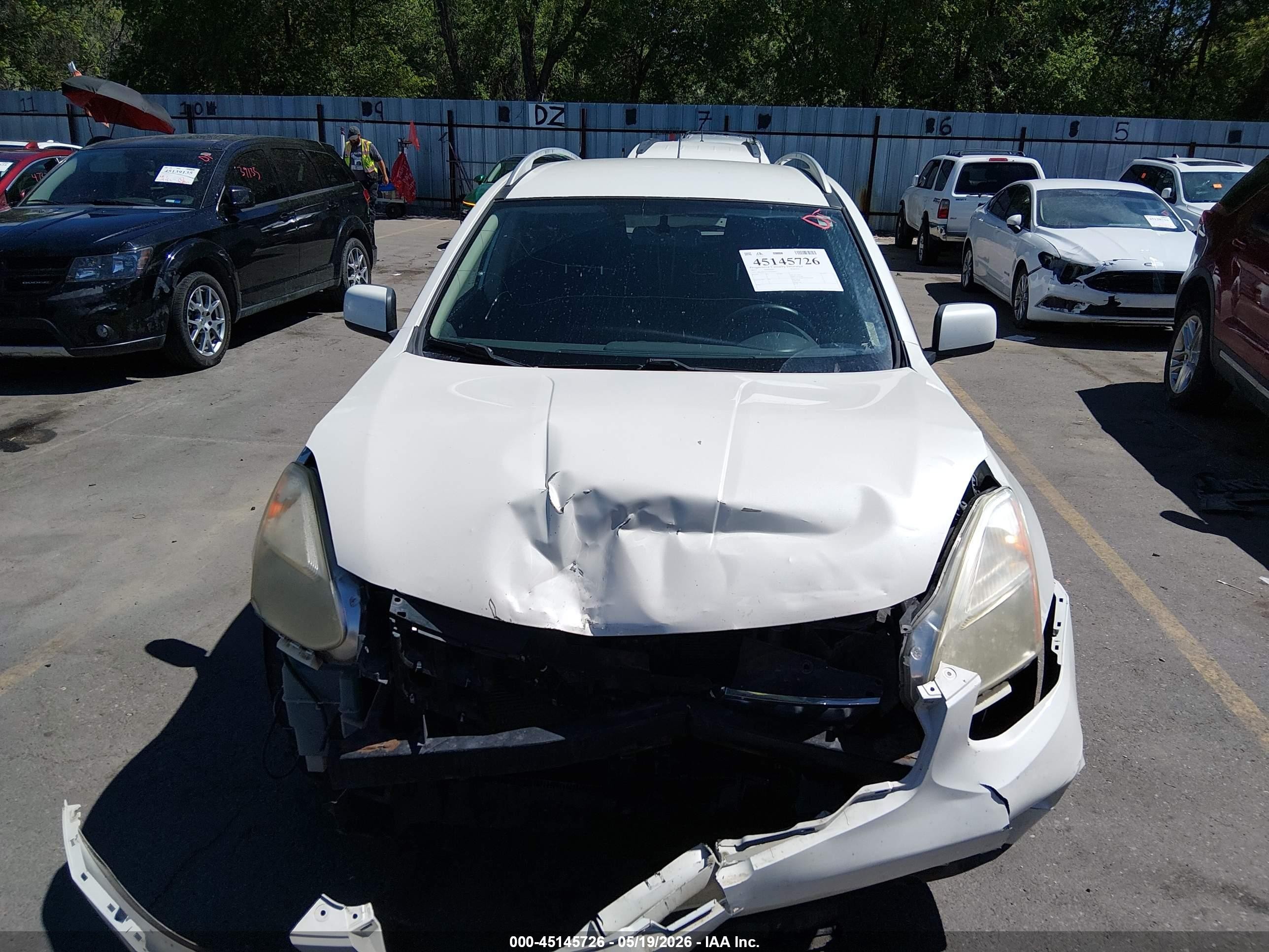 2013 Nissan Rogue S/sv White vin: JN8AS5MV3DW656265