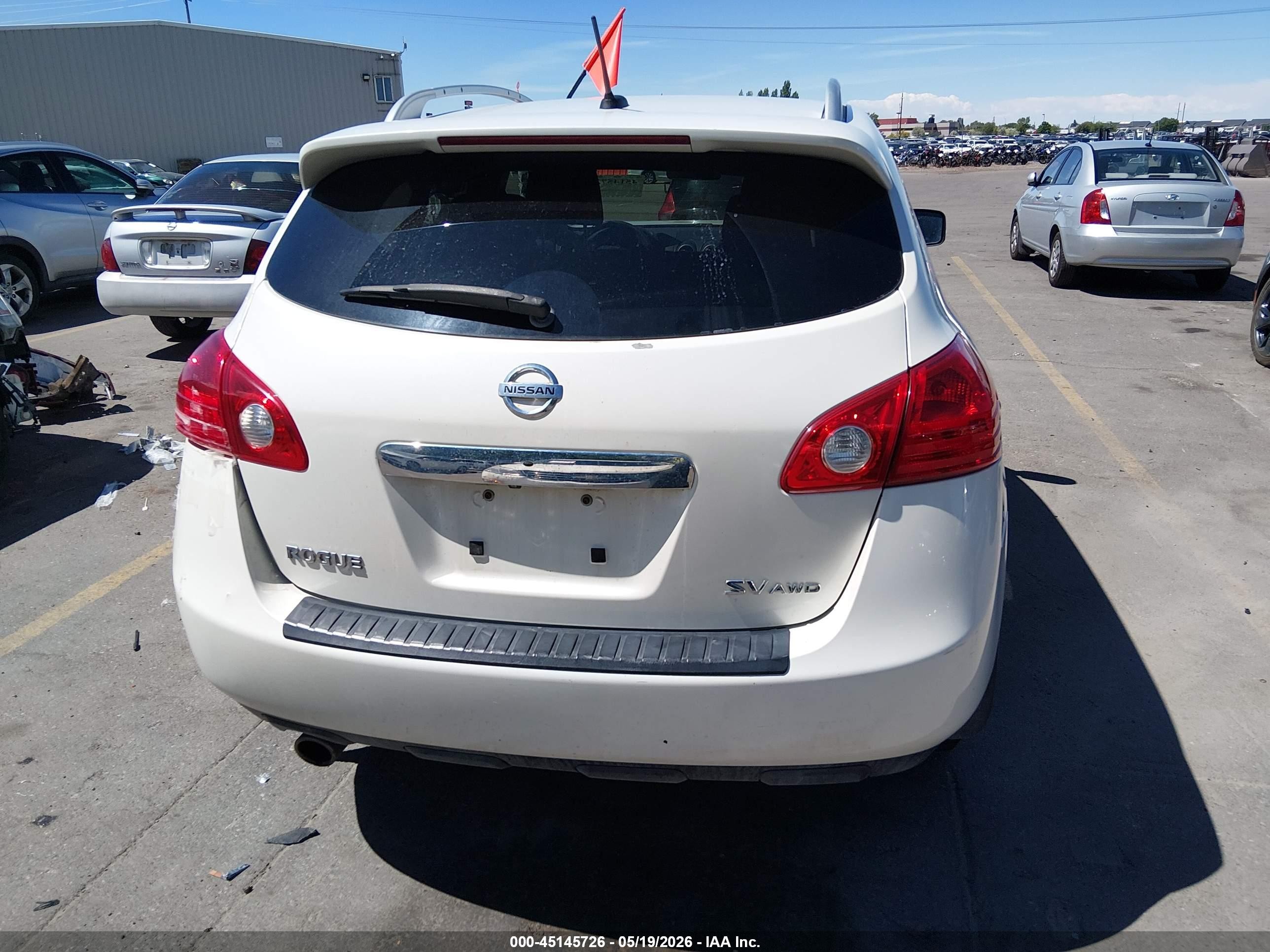 2013 Nissan Rogue S/sv White vin: JN8AS5MV3DW656265