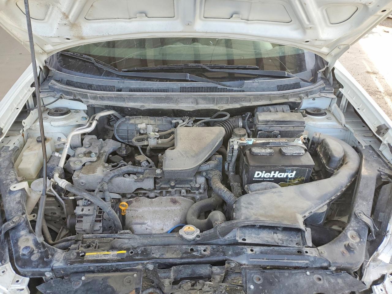 2013 Nissan Rogue S White vin: JN8AS5MV3DW657786