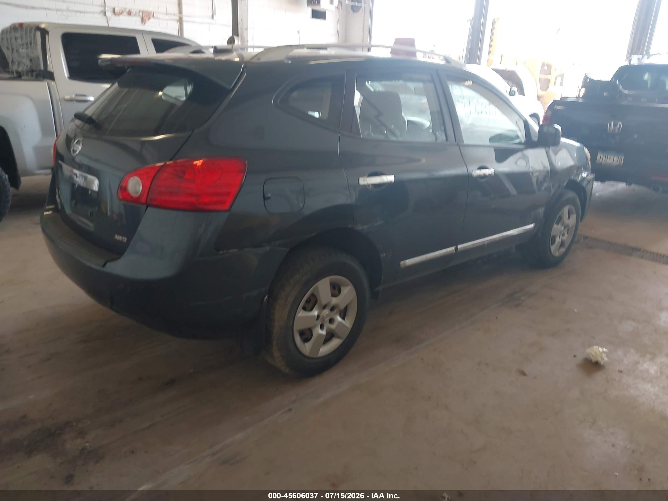 2014 Nissan Rogue Select S Gray vin: JN8AS5MV3EW203670
