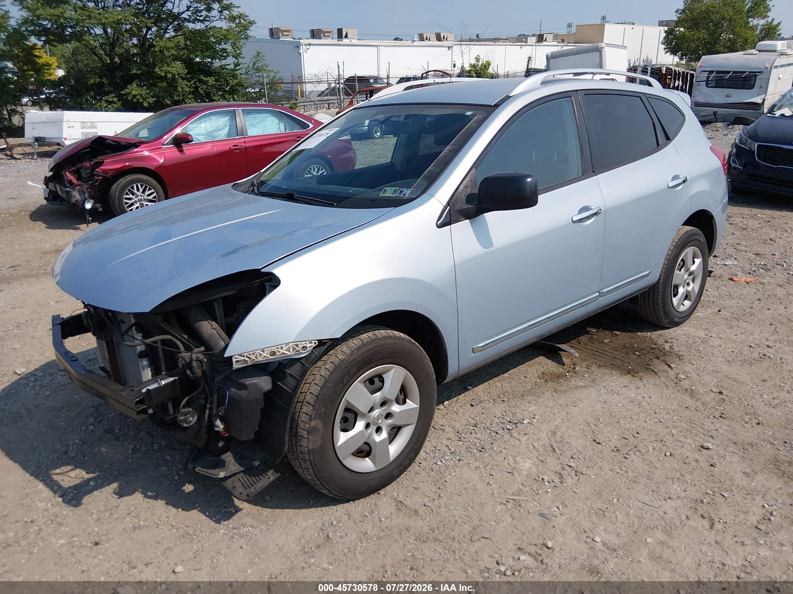 2015 Nissan Rogue Select S Blue vin: JN8AS5MV3FW255432