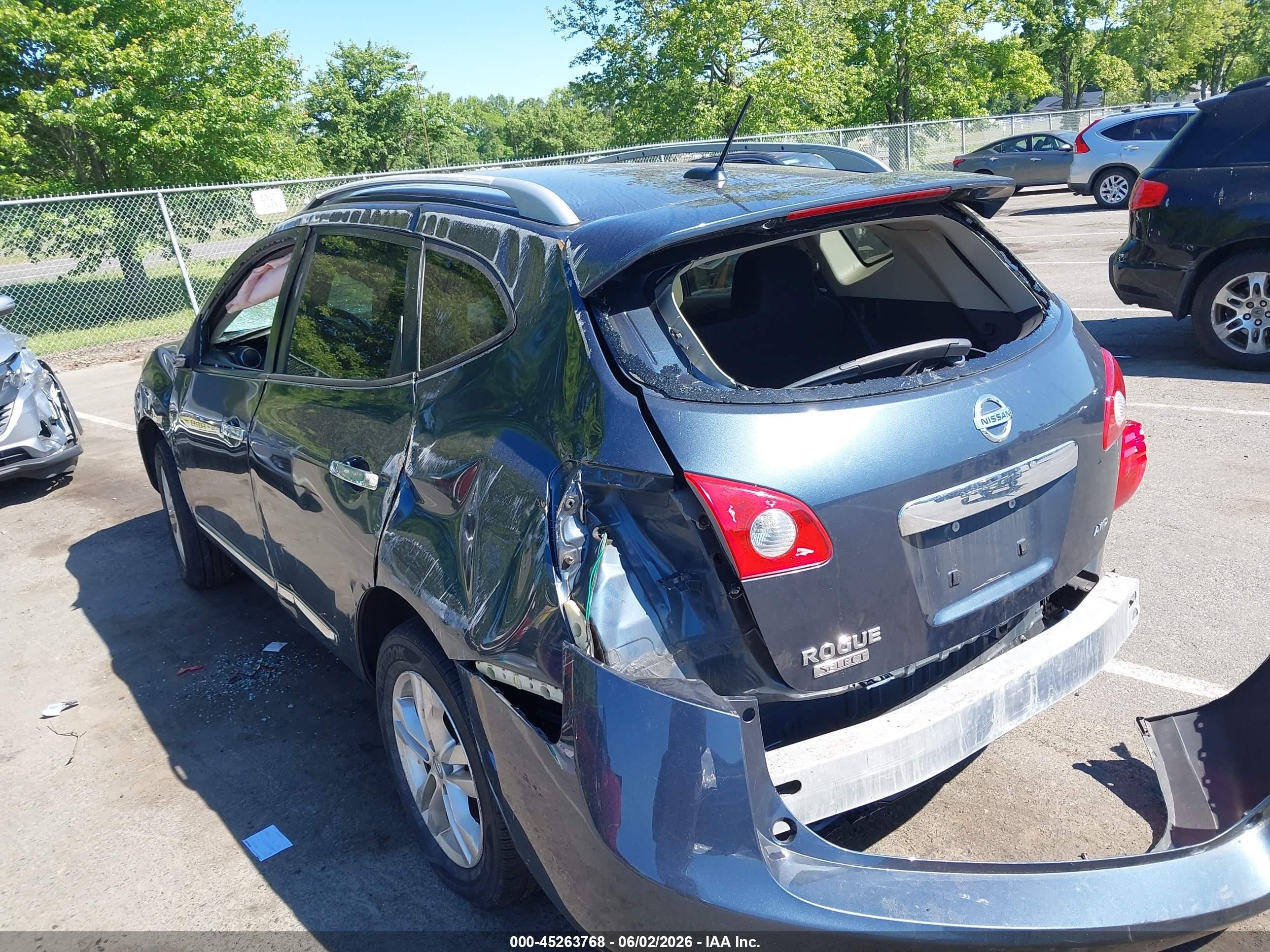 2015 Nissan Rogue Select S Gray vin: JN8AS5MV3FW751976