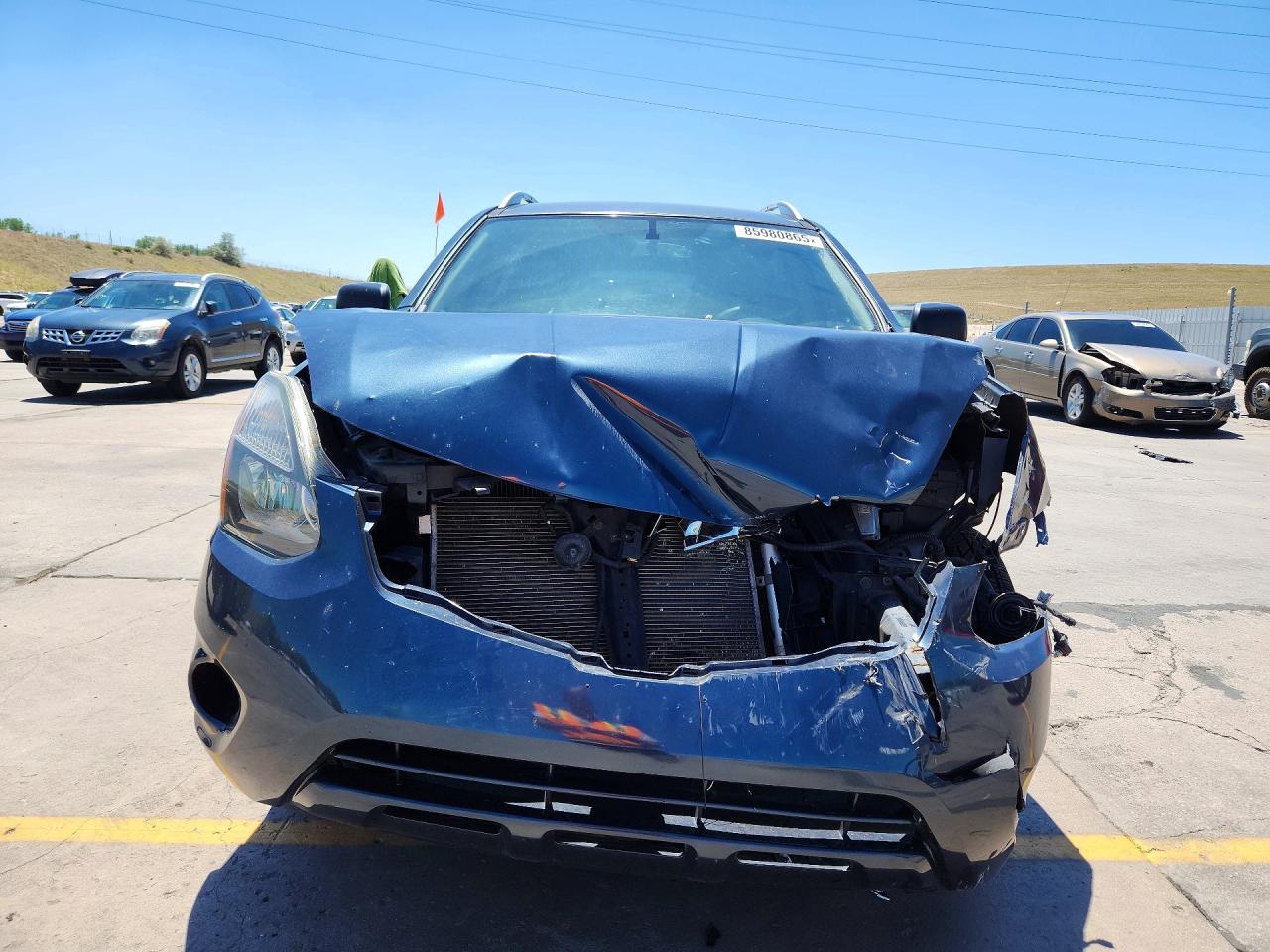 2015 Nissan Rogue Select S Gray vin: JN8AS5MV3FW752755