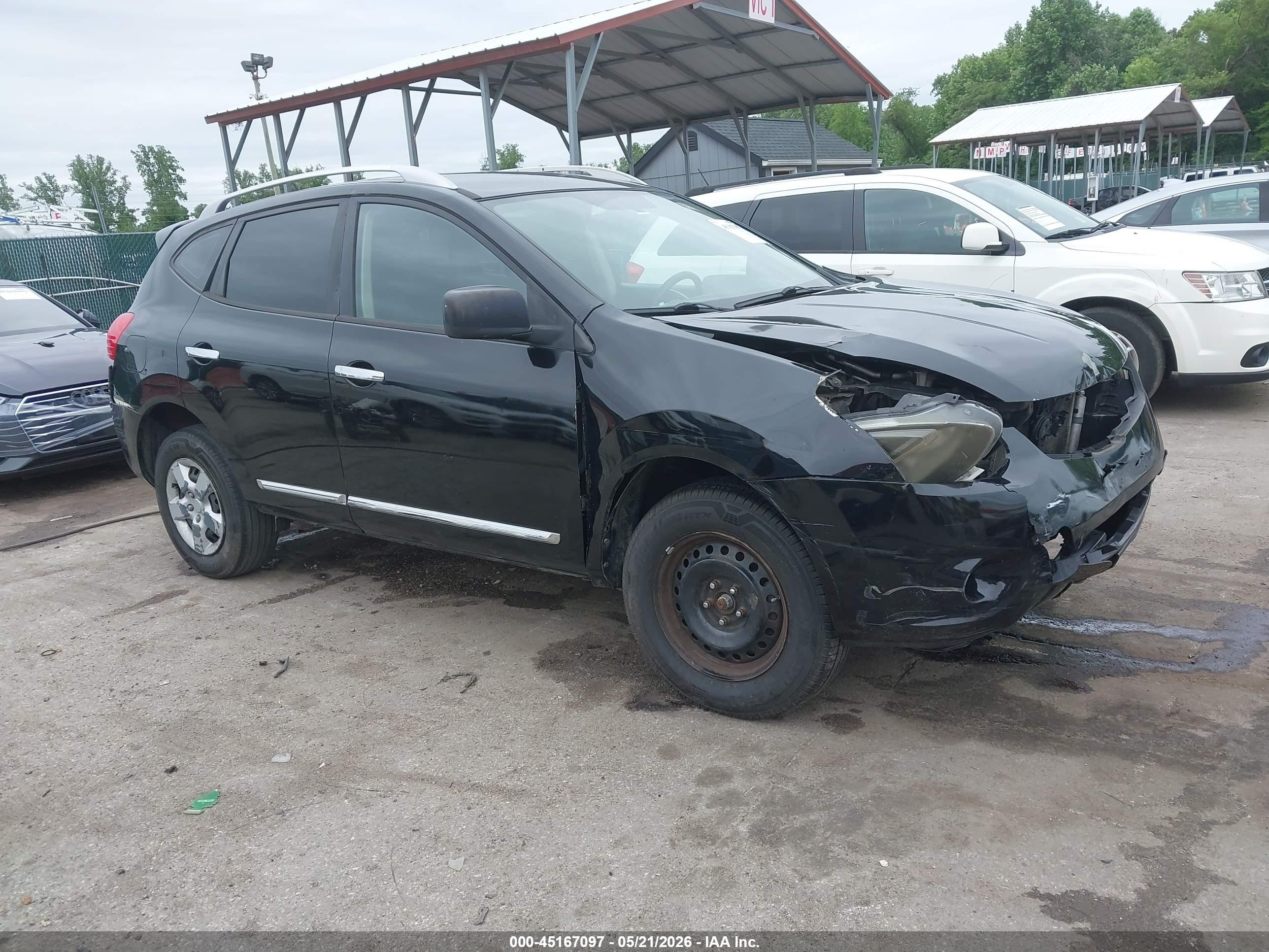 2015 Nissan Rogue Select S Черный vin: JN8AS5MV3FW756160