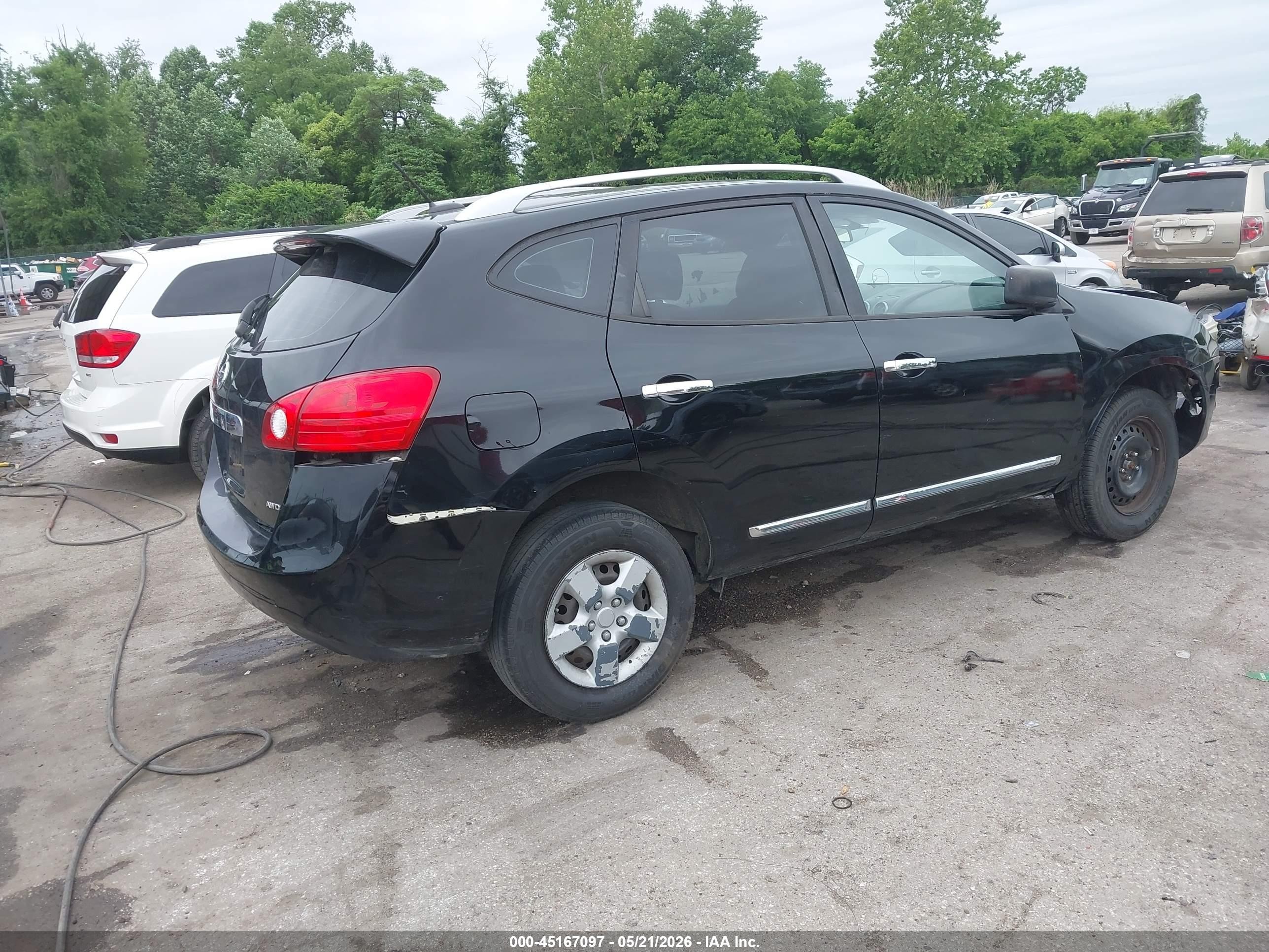2015 Nissan Rogue Select S Черный vin: JN8AS5MV3FW756160