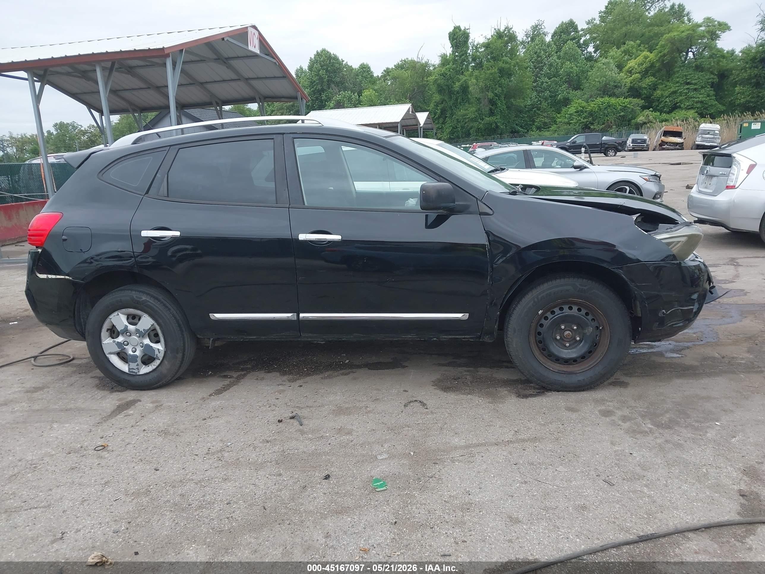 2015 Nissan Rogue Select S Черный vin: JN8AS5MV3FW756160