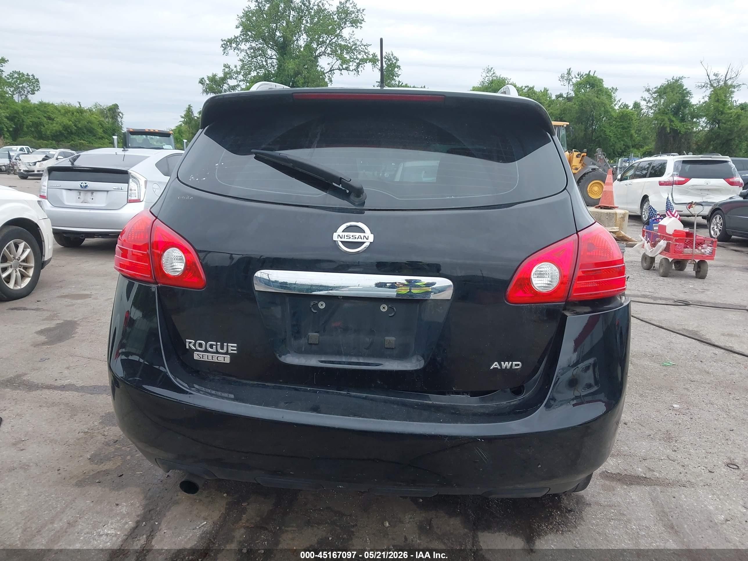 2015 Nissan Rogue Select S Черный vin: JN8AS5MV3FW756160