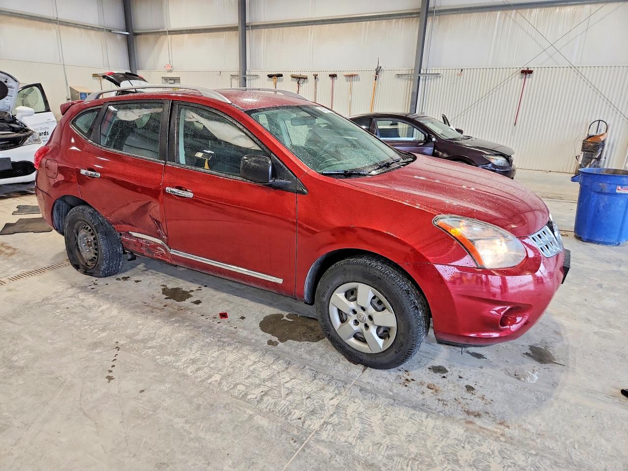 2015 Nissan Rogue Select S Burgundy vin: JN8AS5MV3FW762718