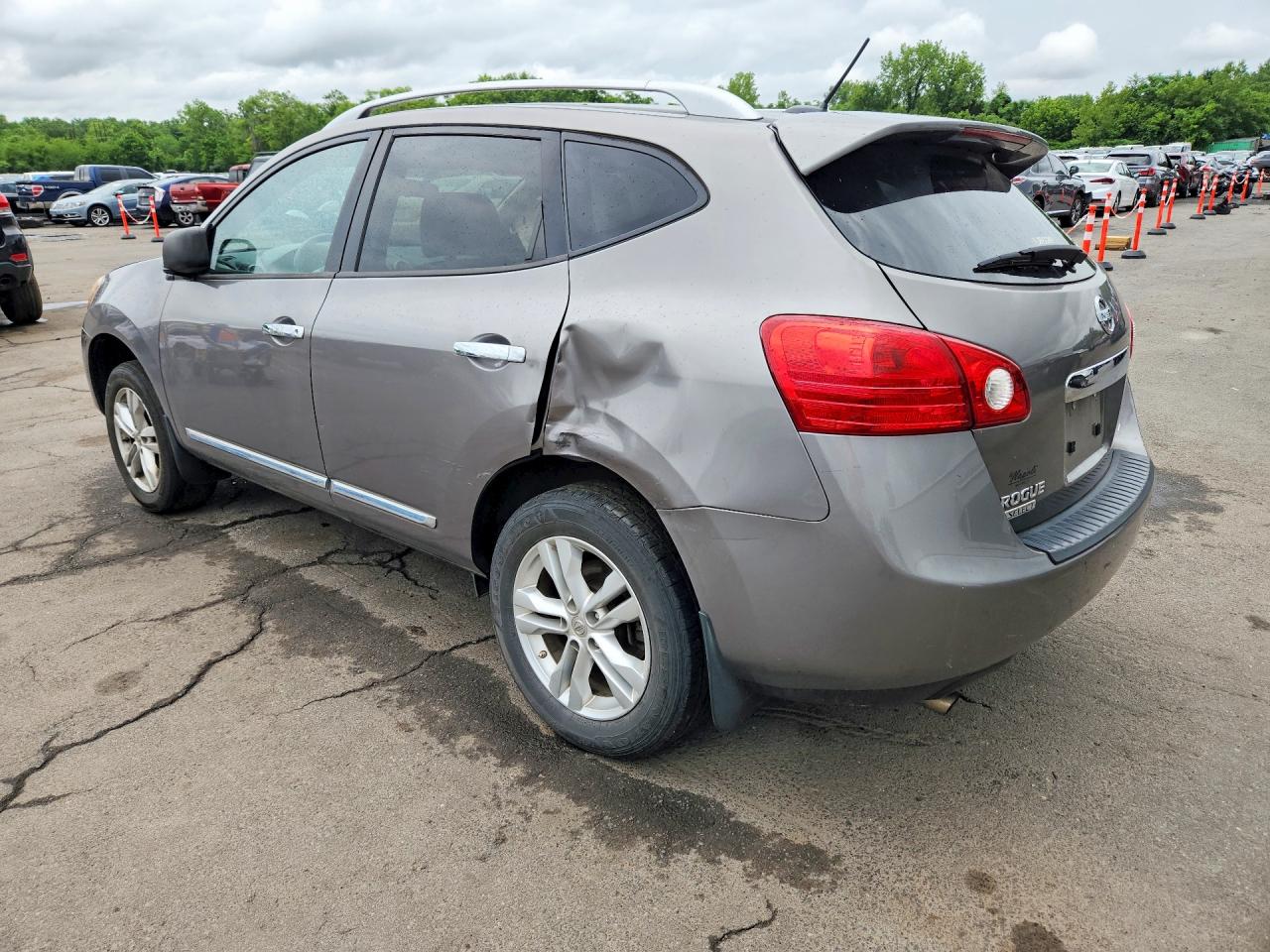 2015 Nissan Rogue Select S Серый vin: JN8AS5MV3FW763092