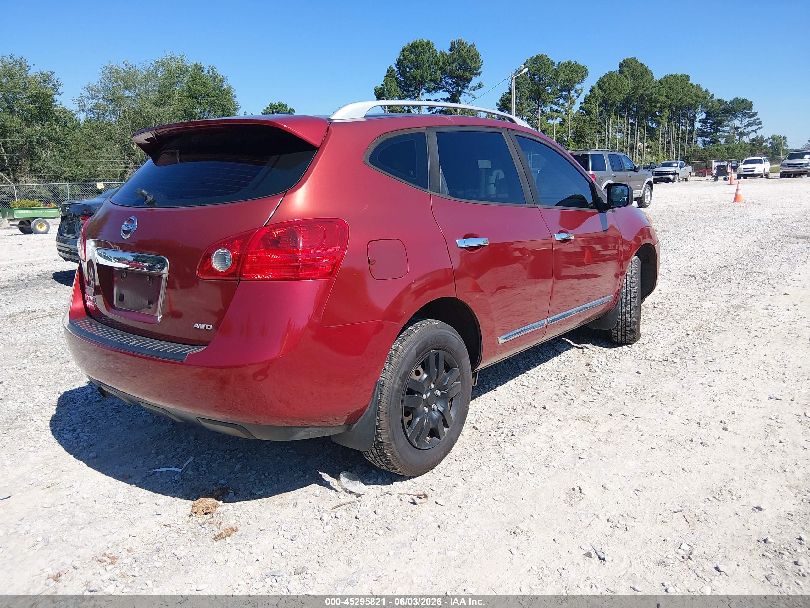 2015 Nissan Rogue Select S Burgundy vin: JN8AS5MV3FW768938