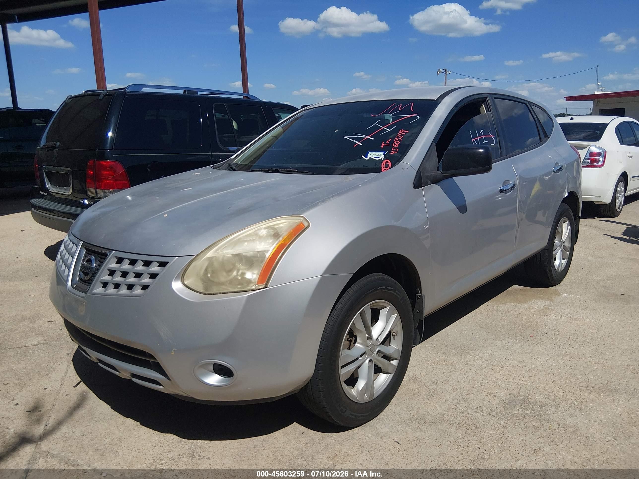2010 Nissan Rogue S Gray vin: JN8AS5MV4AW103622