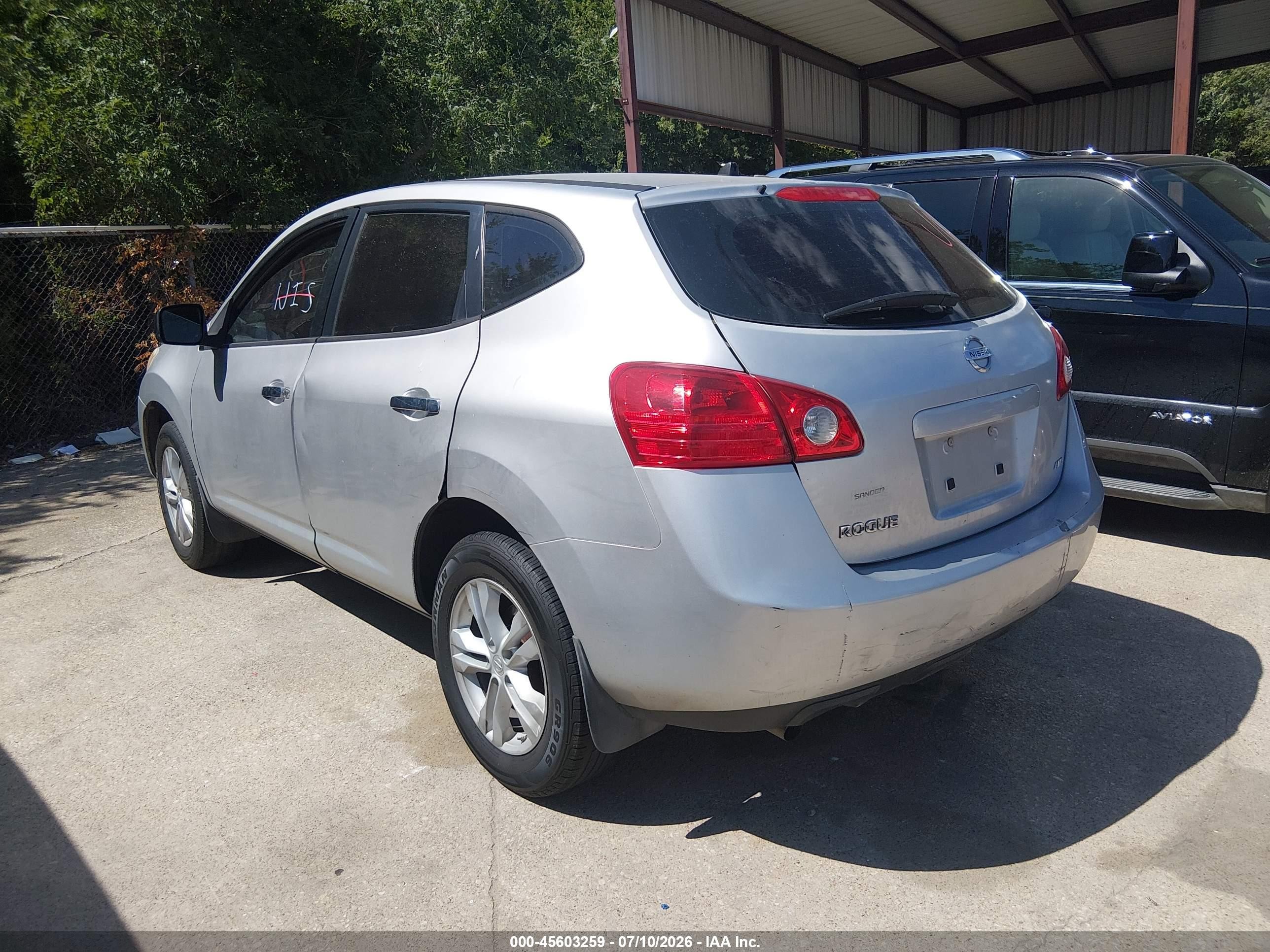 2010 Nissan Rogue S Gray vin: JN8AS5MV4AW103622