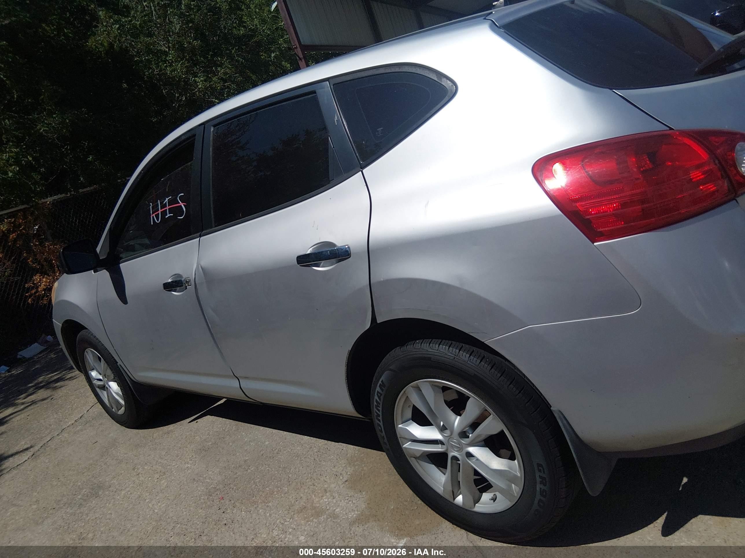2010 Nissan Rogue S Gray vin: JN8AS5MV4AW103622