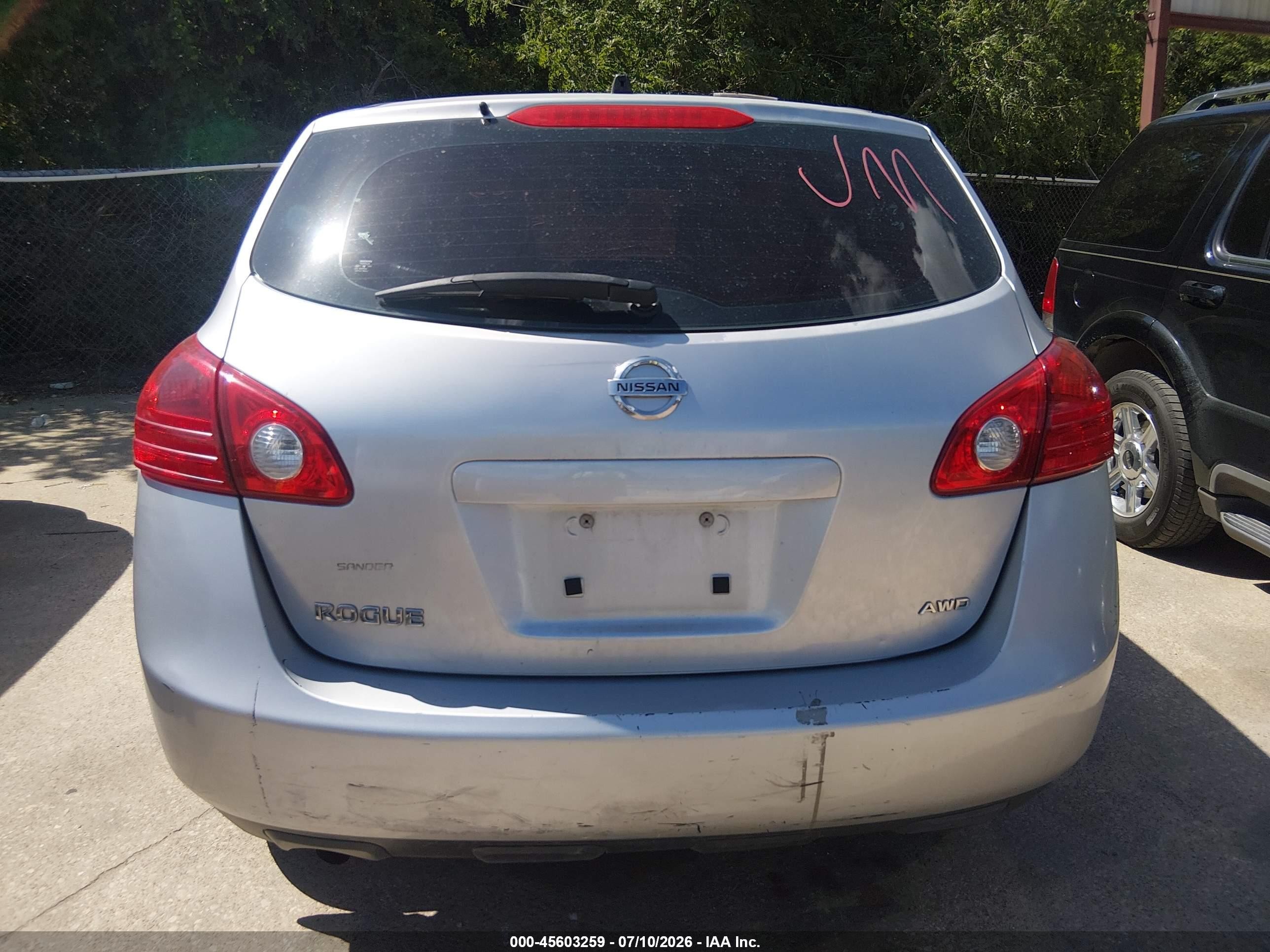 2010 Nissan Rogue S Gray vin: JN8AS5MV4AW103622