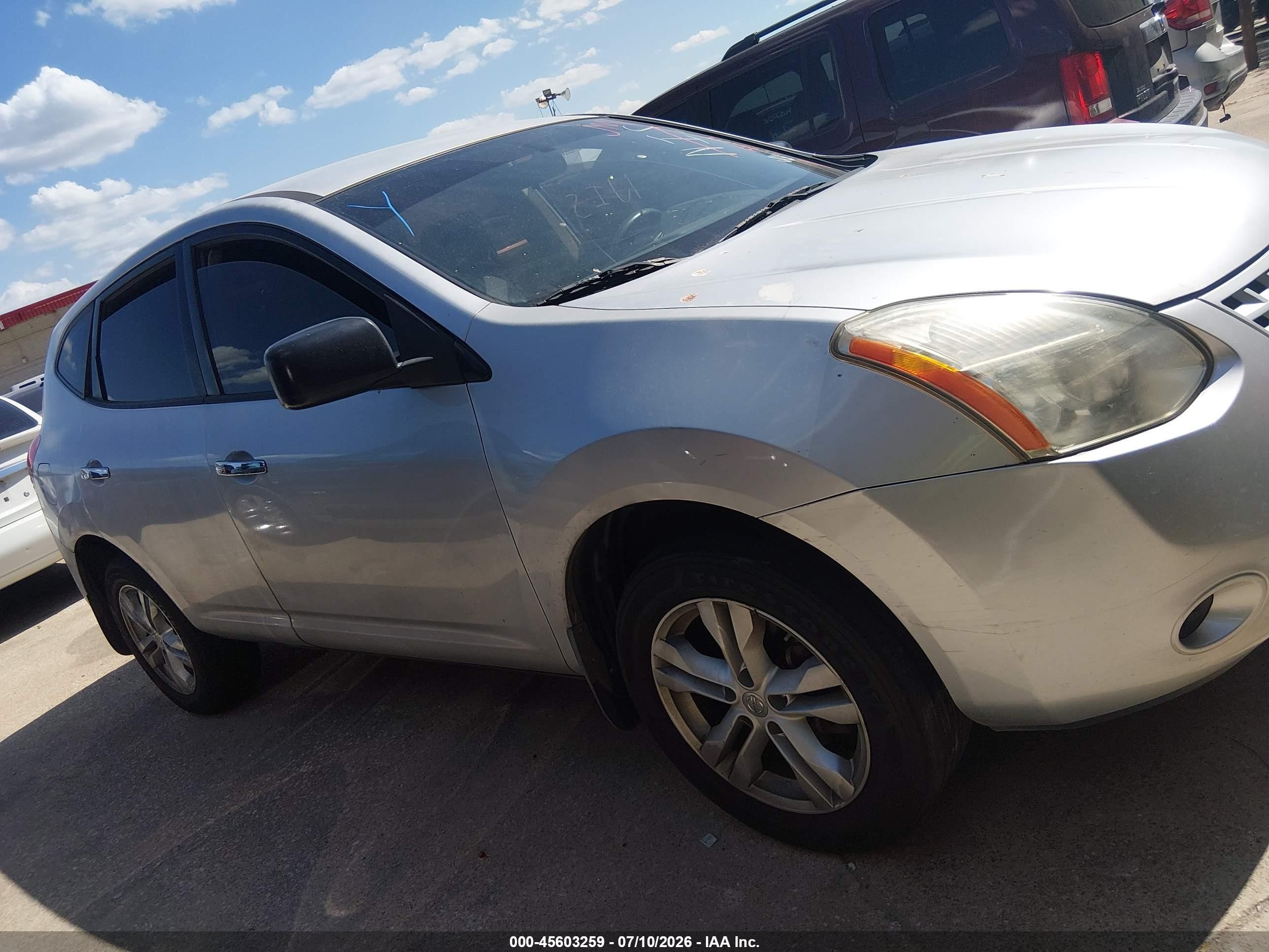 2010 Nissan Rogue S Gray vin: JN8AS5MV4AW103622