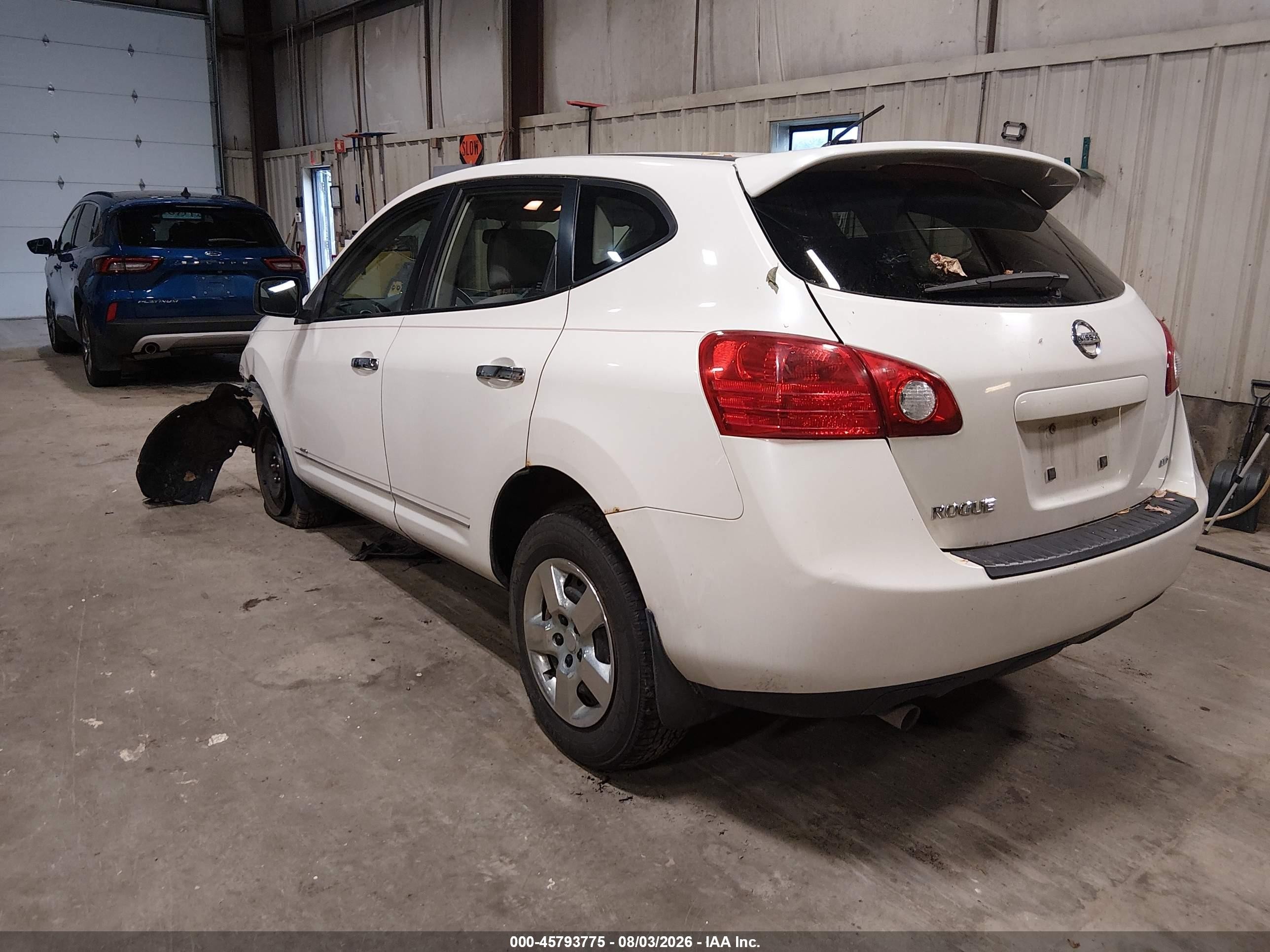 2010 Nissan Rogue S Белый vin: JN8AS5MV4AW119125