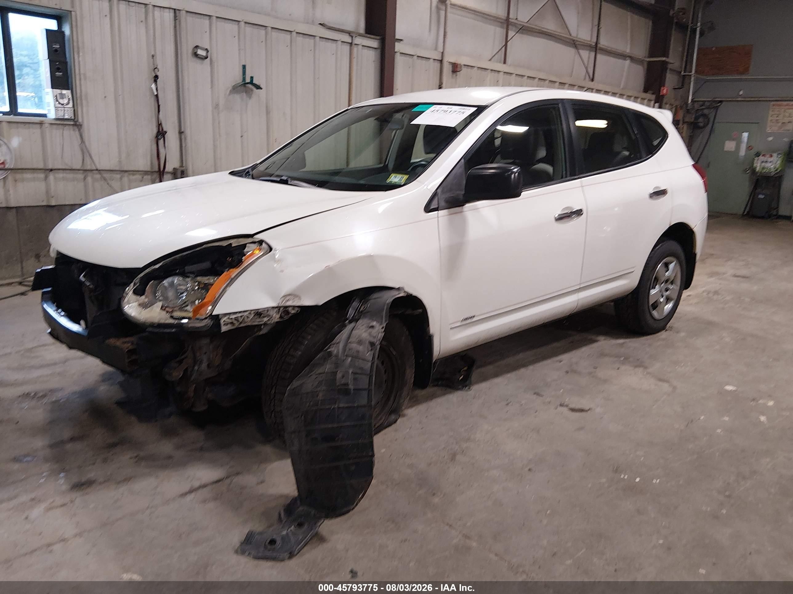 2010 Nissan Rogue S Белый vin: JN8AS5MV4AW119125