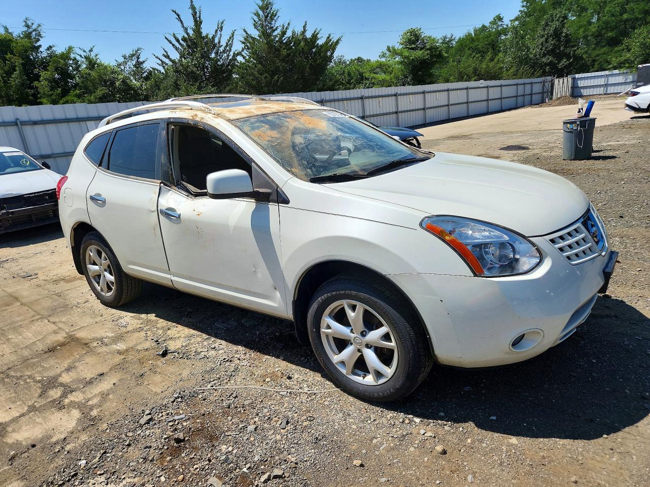 2010 Nissan Rogue S Белый vin: JN8AS5MV4AW125233