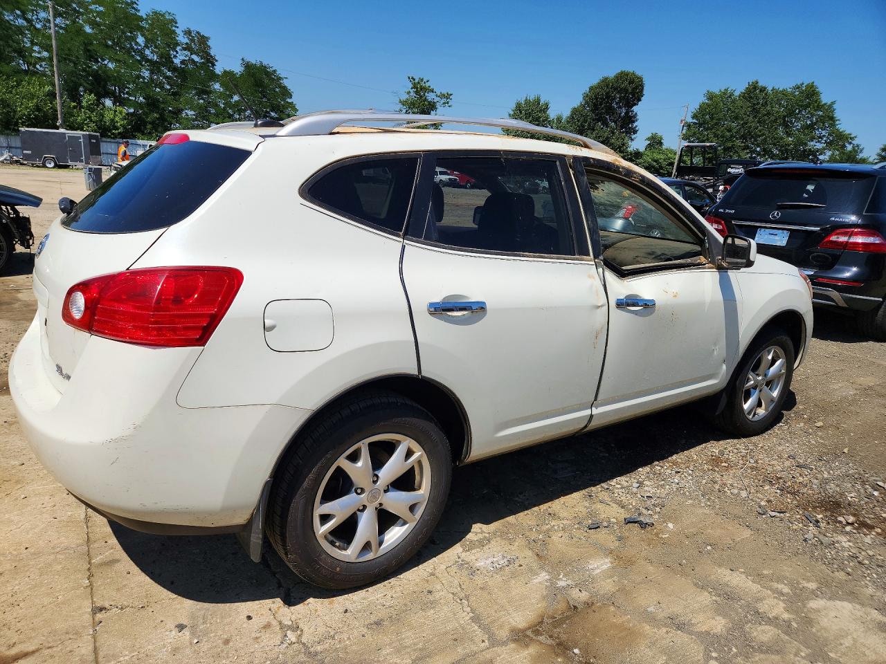 2010 Nissan Rogue S Белый vin: JN8AS5MV4AW125233
