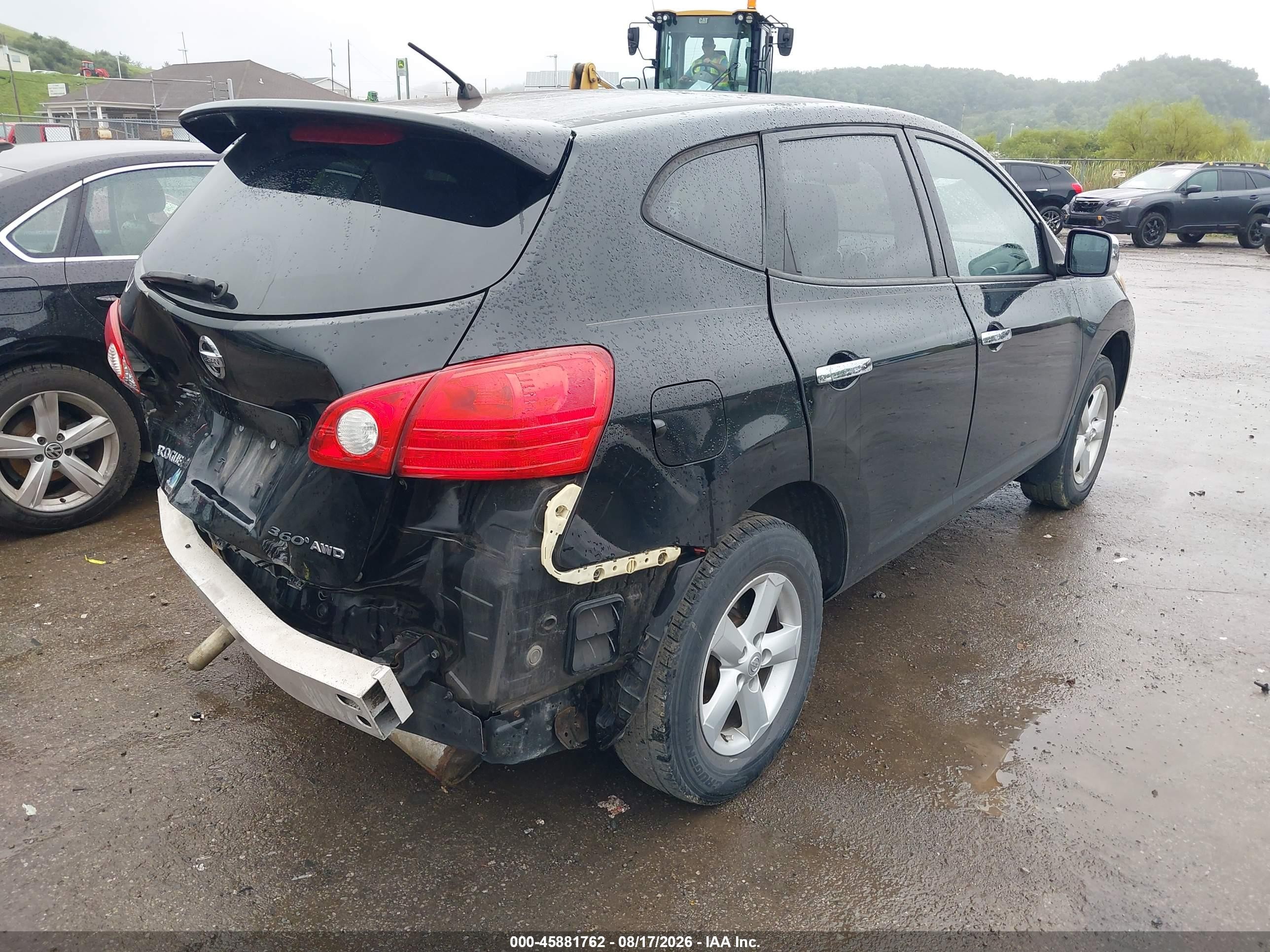 2010 Nissan Rogue S Black vin: JN8AS5MV4AW137804