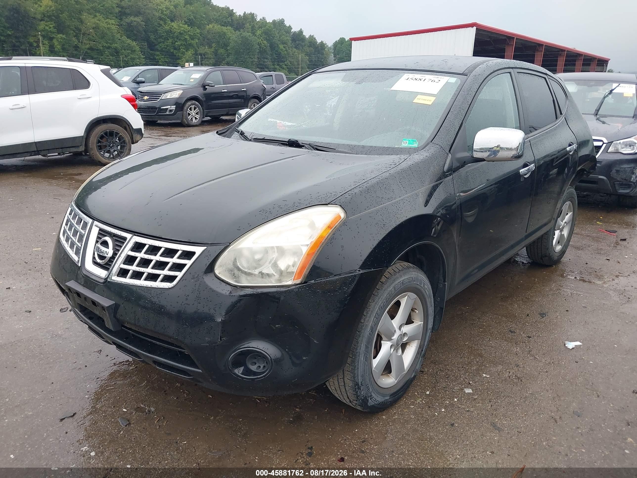 2010 Nissan Rogue S Black vin: JN8AS5MV4AW137804