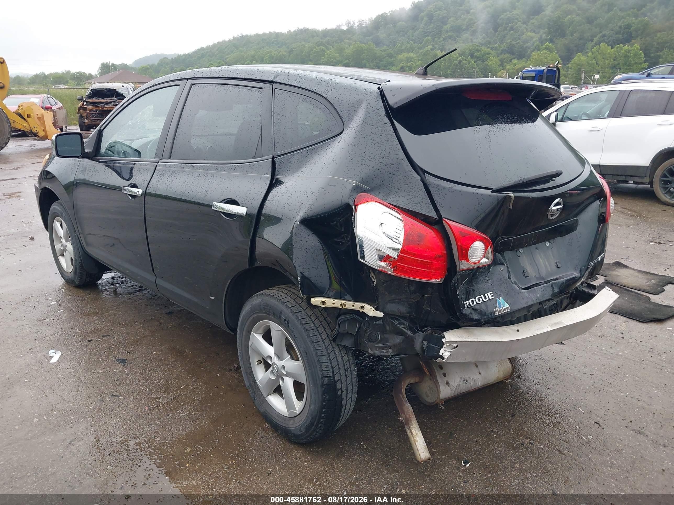 2010 Nissan Rogue S Black vin: JN8AS5MV4AW137804