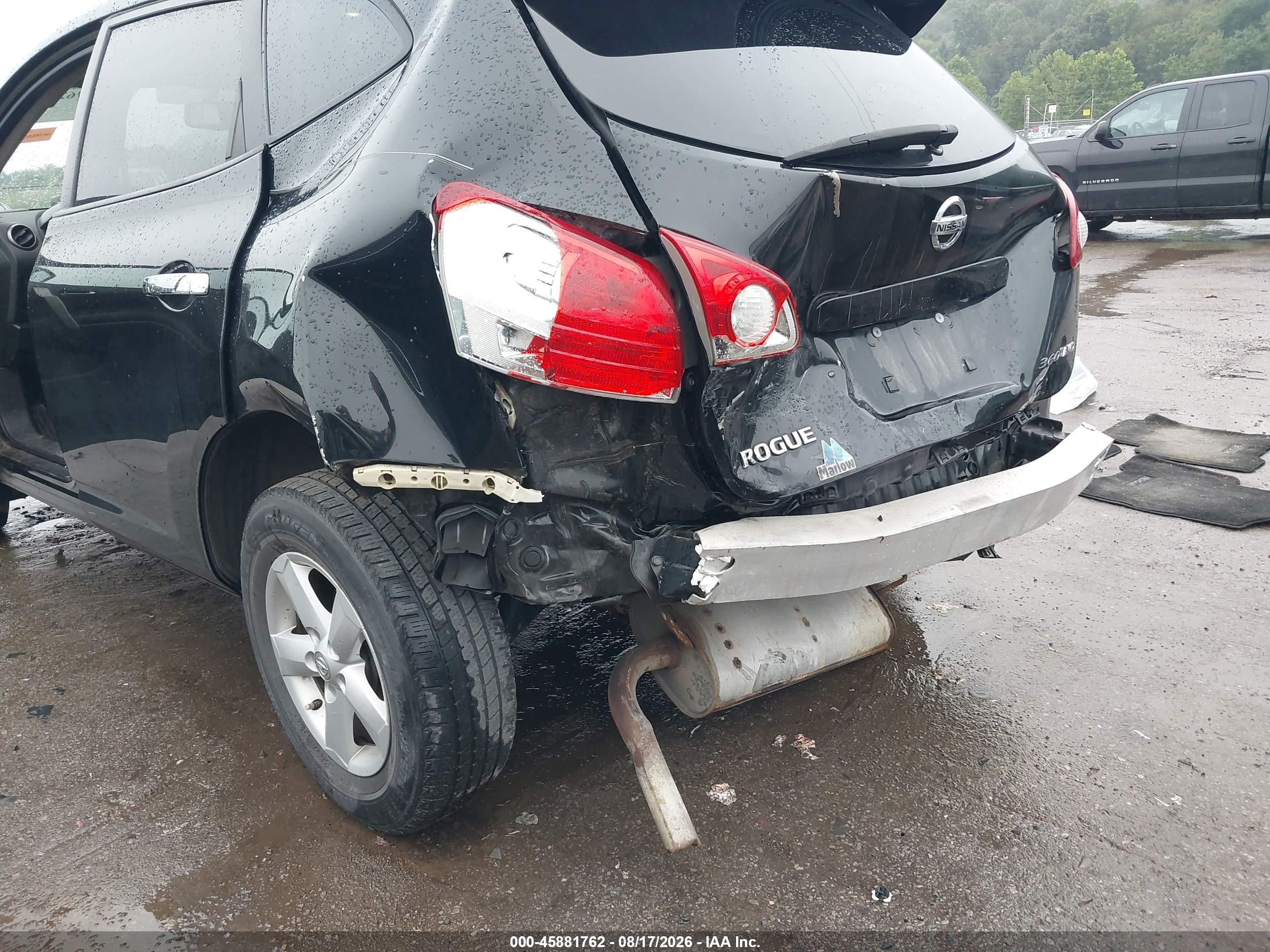 2010 Nissan Rogue S Black vin: JN8AS5MV4AW137804