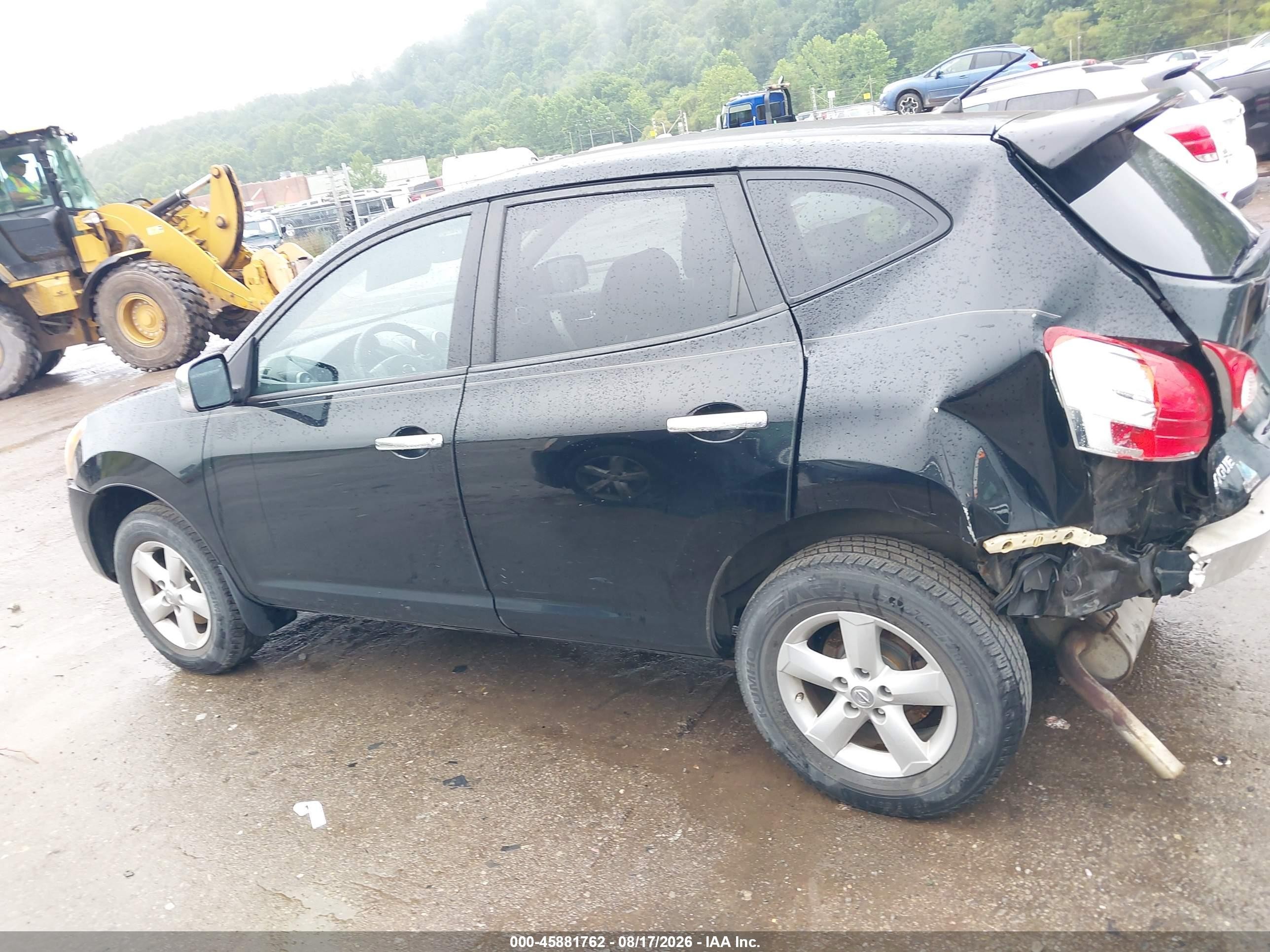 2010 Nissan Rogue S Black vin: JN8AS5MV4AW137804