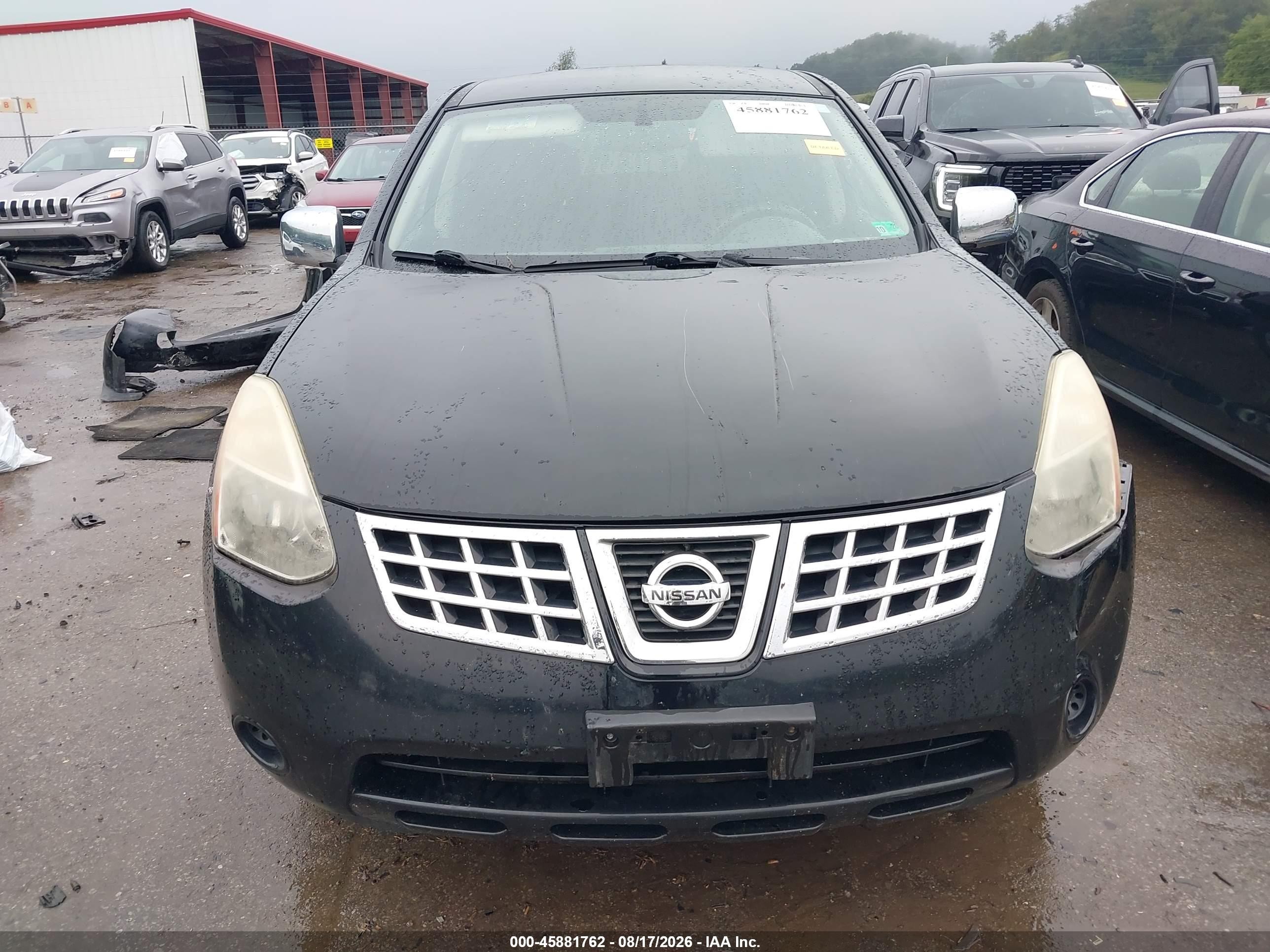 2010 Nissan Rogue S Black vin: JN8AS5MV4AW137804