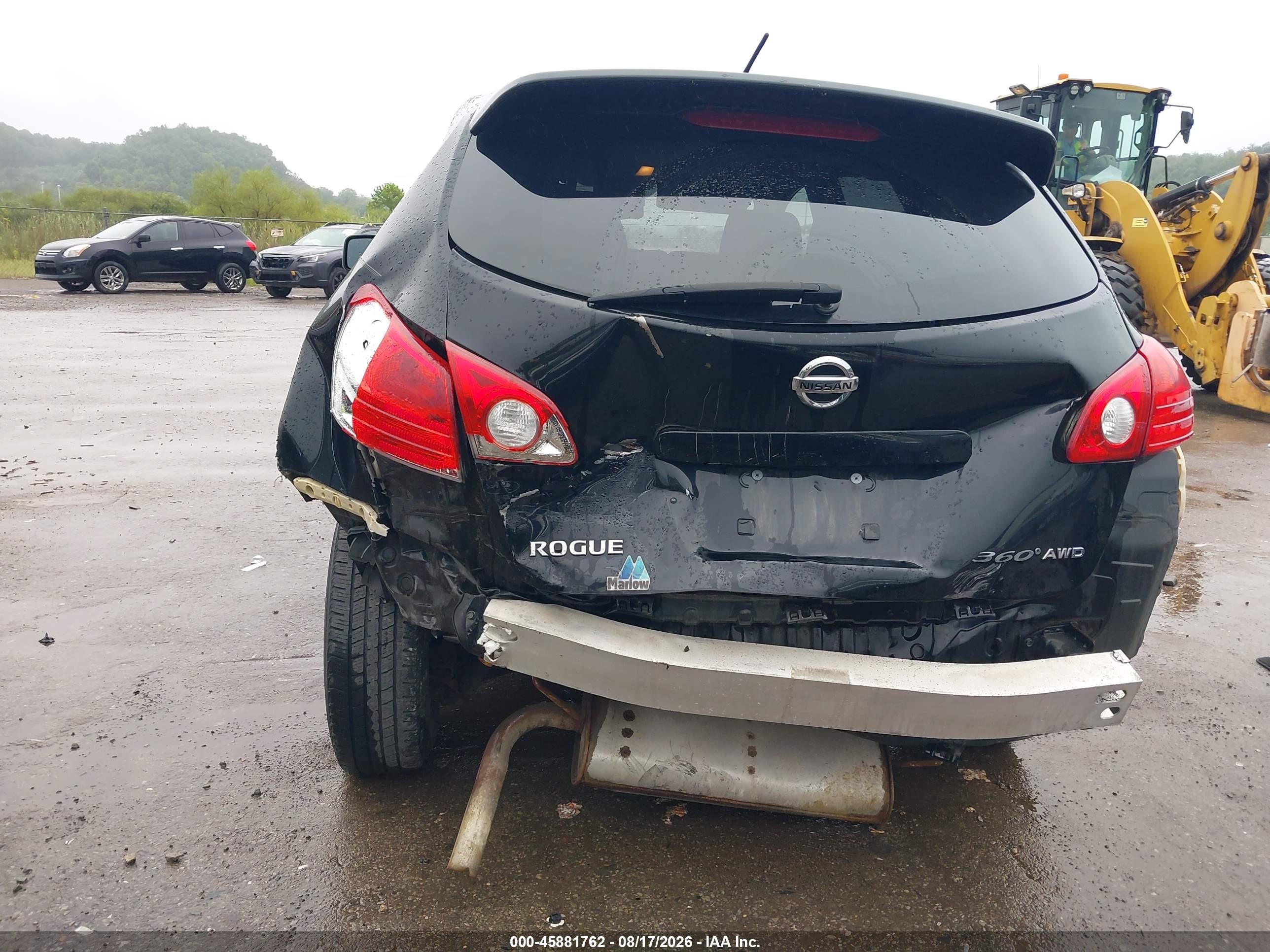 2010 Nissan Rogue S Black vin: JN8AS5MV4AW137804