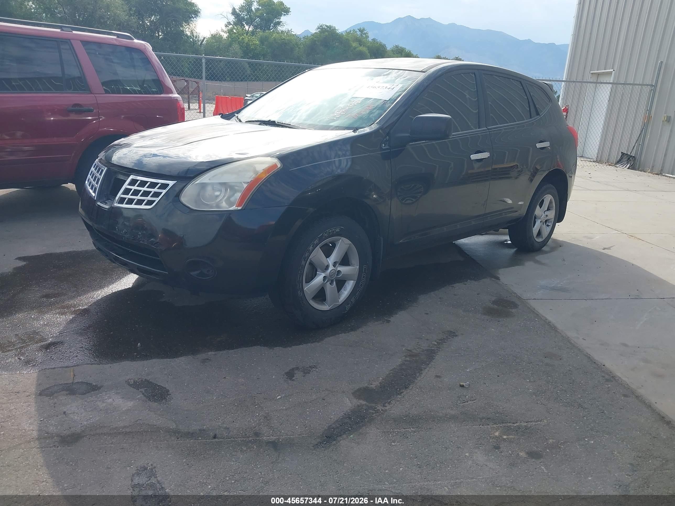 2010 Nissan Rogue S Black vin: JN8AS5MV4AW138242