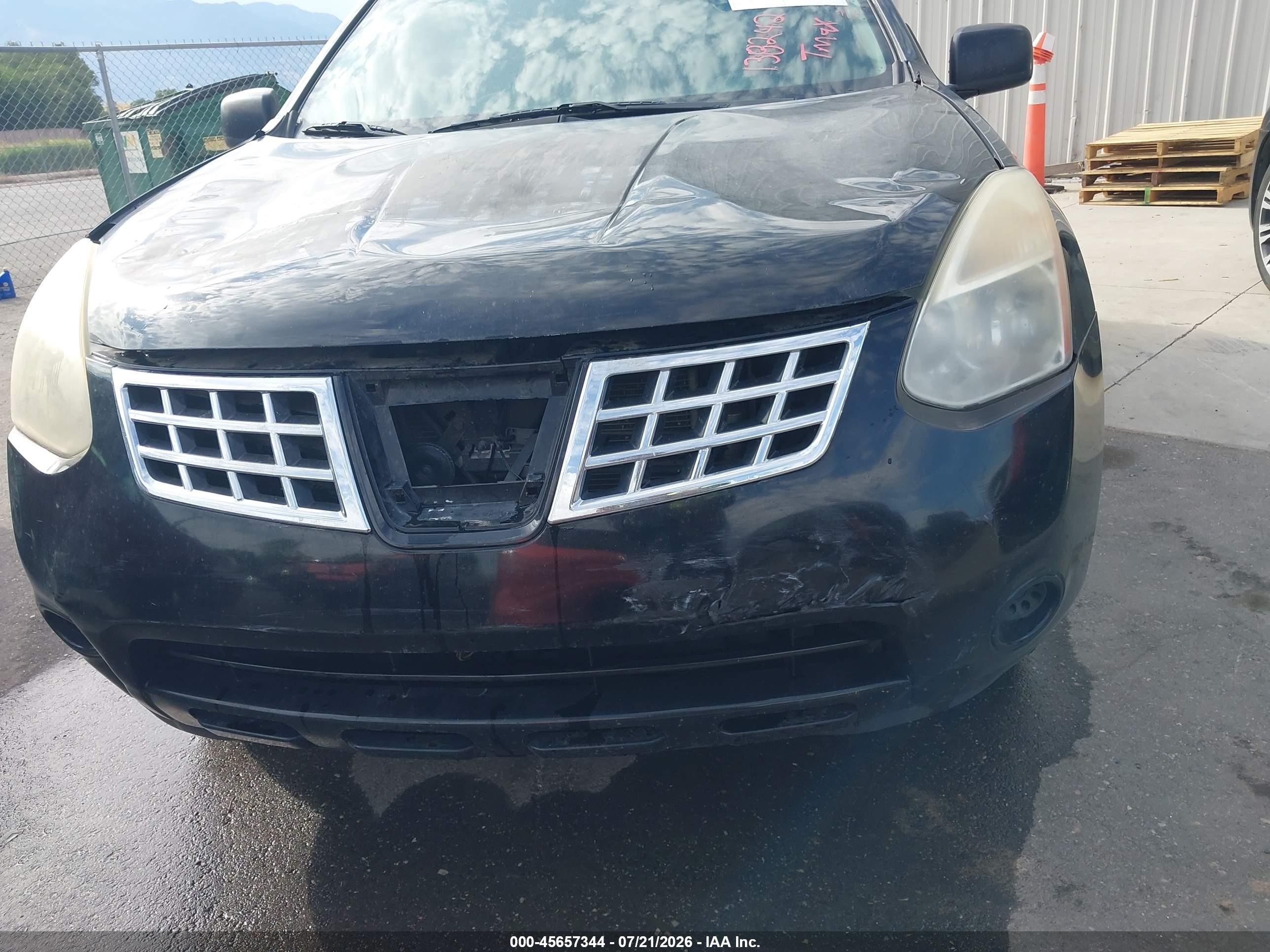 2010 Nissan Rogue S Black vin: JN8AS5MV4AW138242