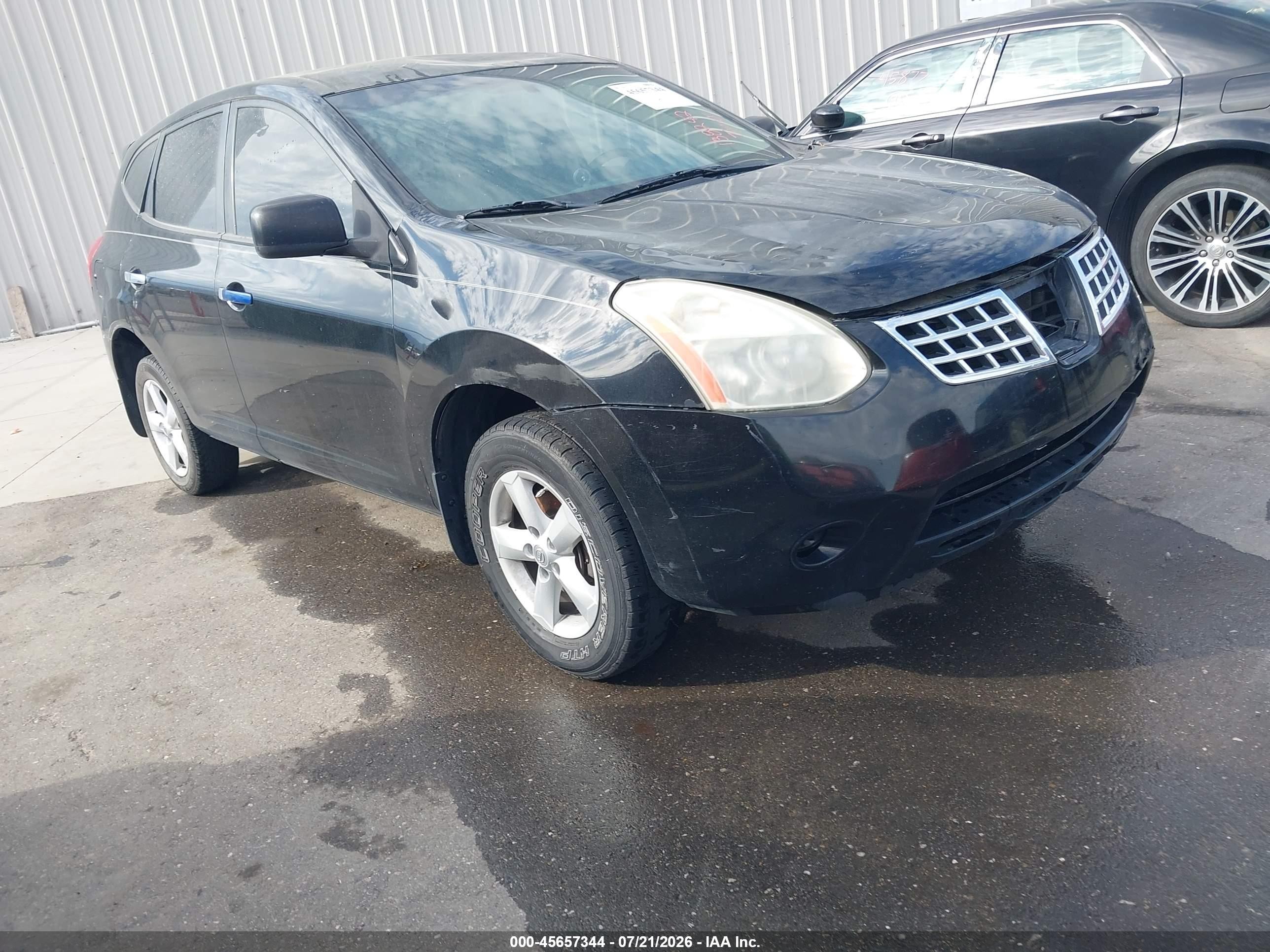 2010 Nissan Rogue S Black vin: JN8AS5MV4AW138242