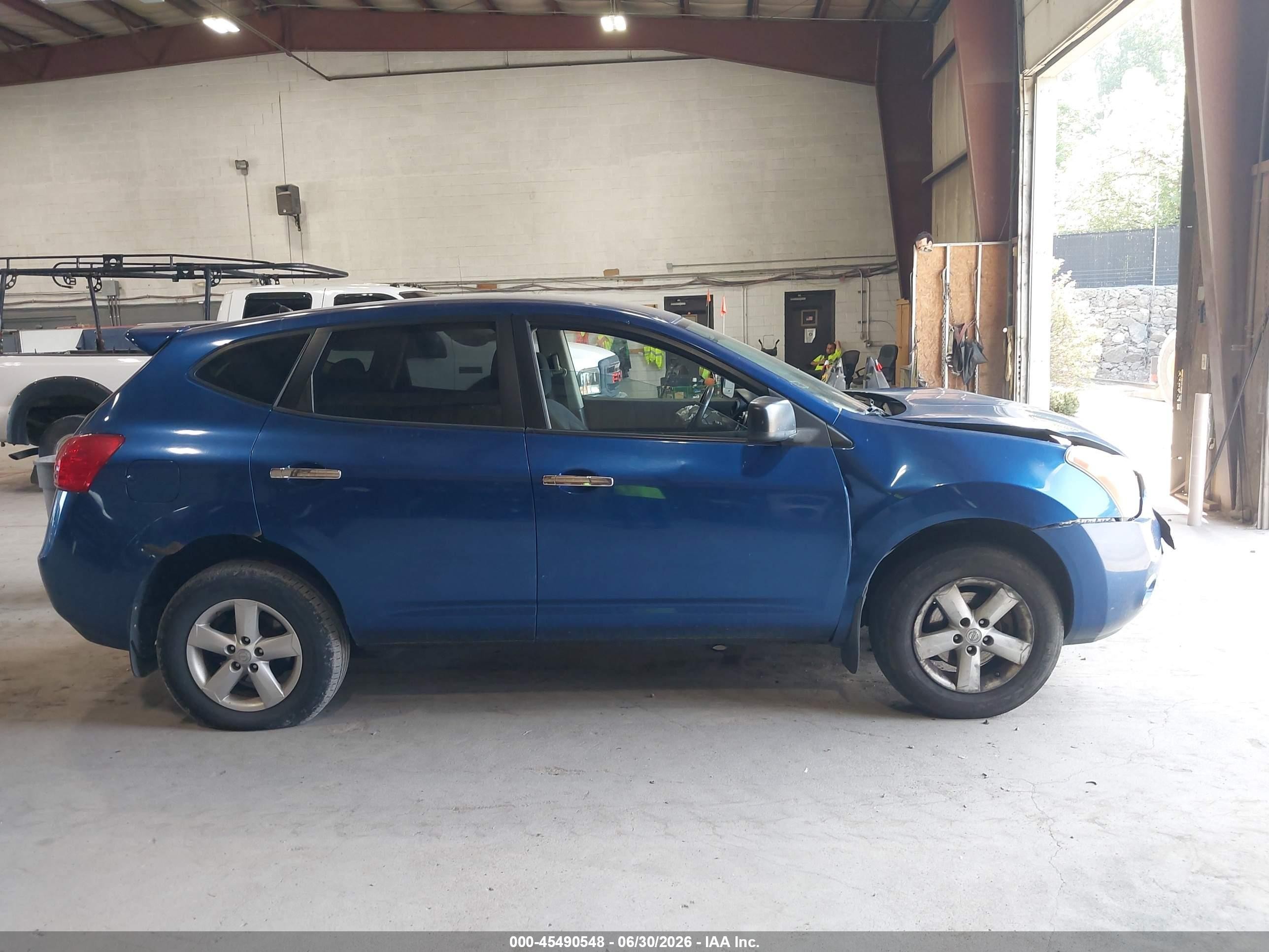 2010 Nissan Rogue S Blue vin: JN8AS5MV4AW140394