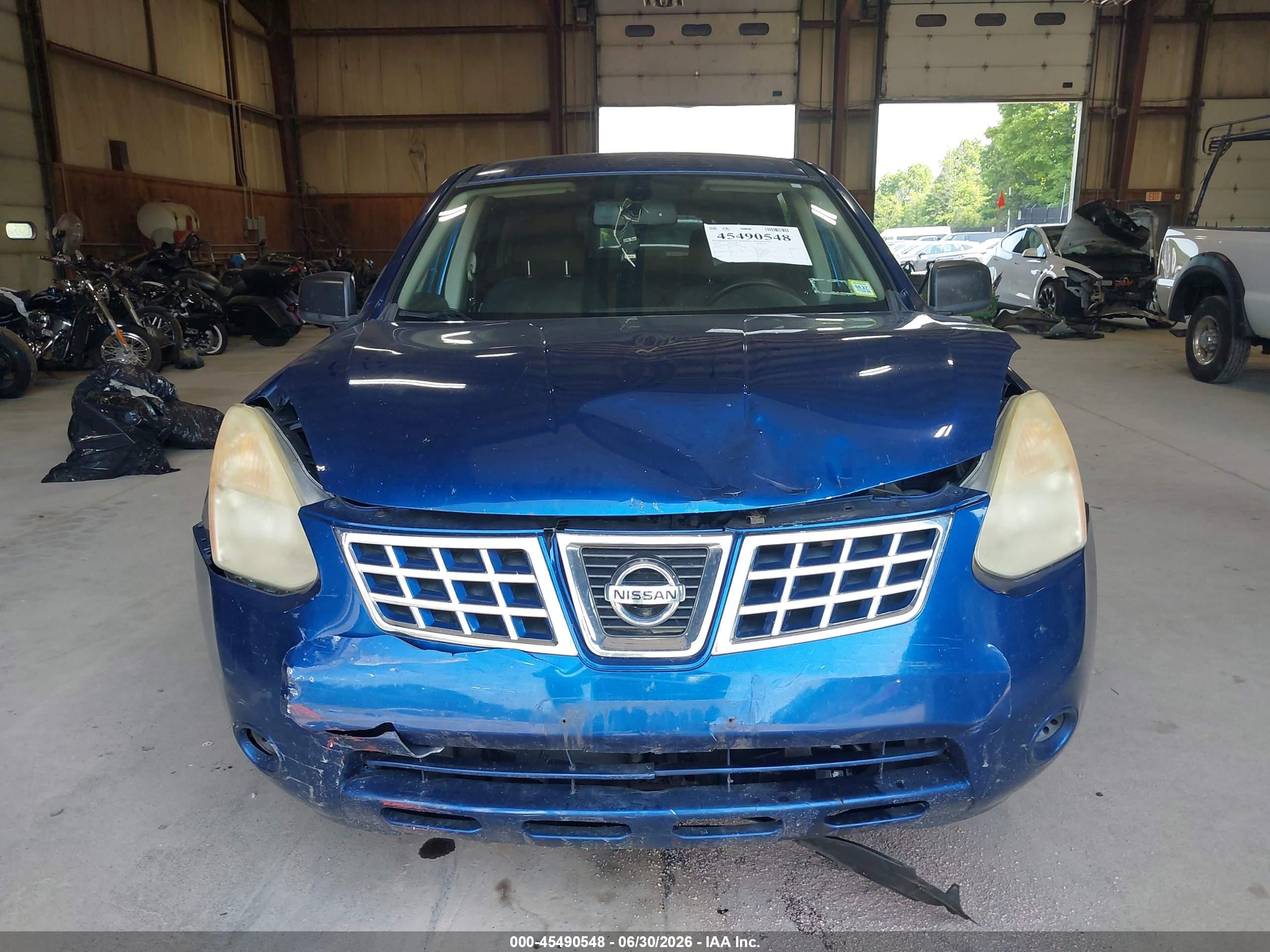 2010 Nissan Rogue S Blue vin: JN8AS5MV4AW140394