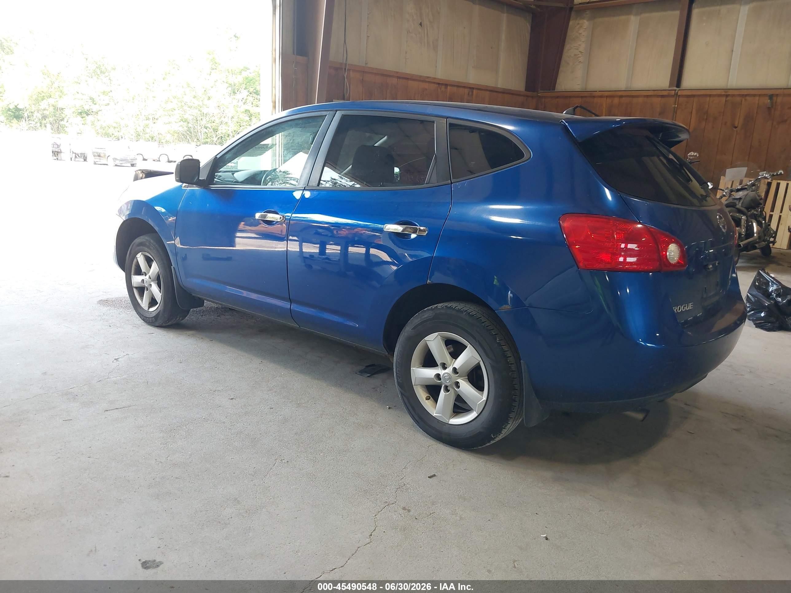 2010 Nissan Rogue S Blue vin: JN8AS5MV4AW140394