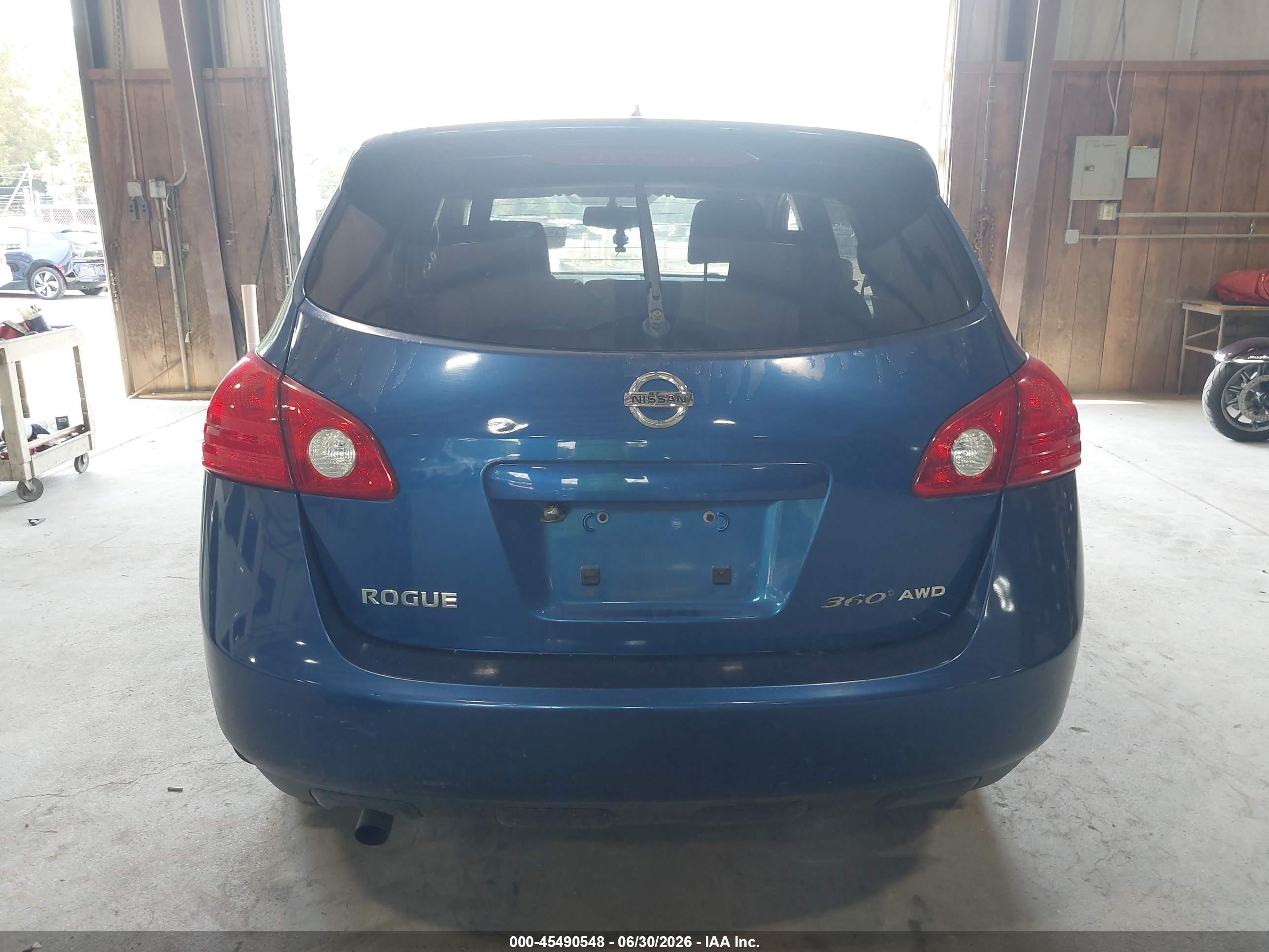 2010 Nissan Rogue S Blue vin: JN8AS5MV4AW140394