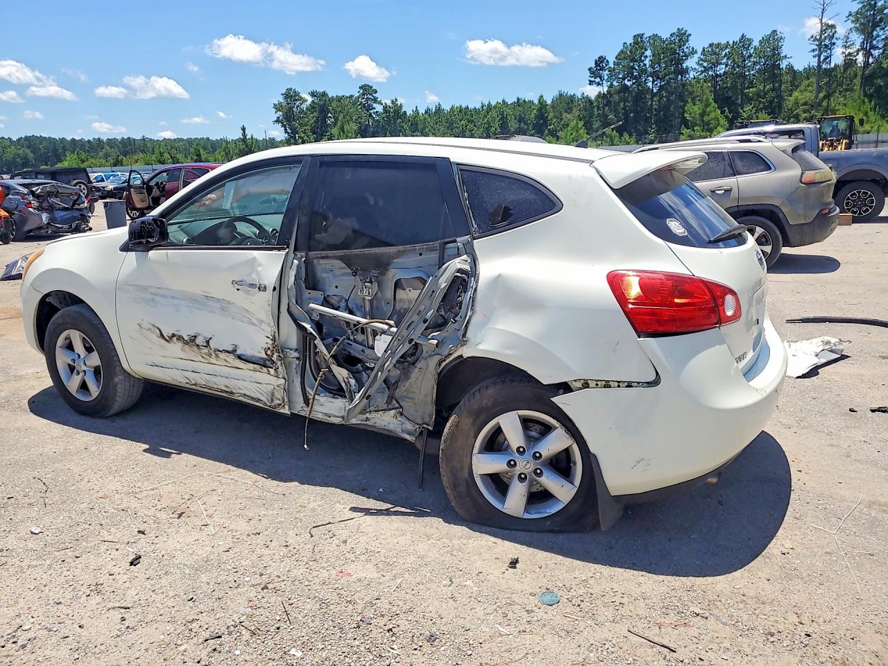 2010 Nissan Rogue S White vin: JN8AS5MV4AW141674