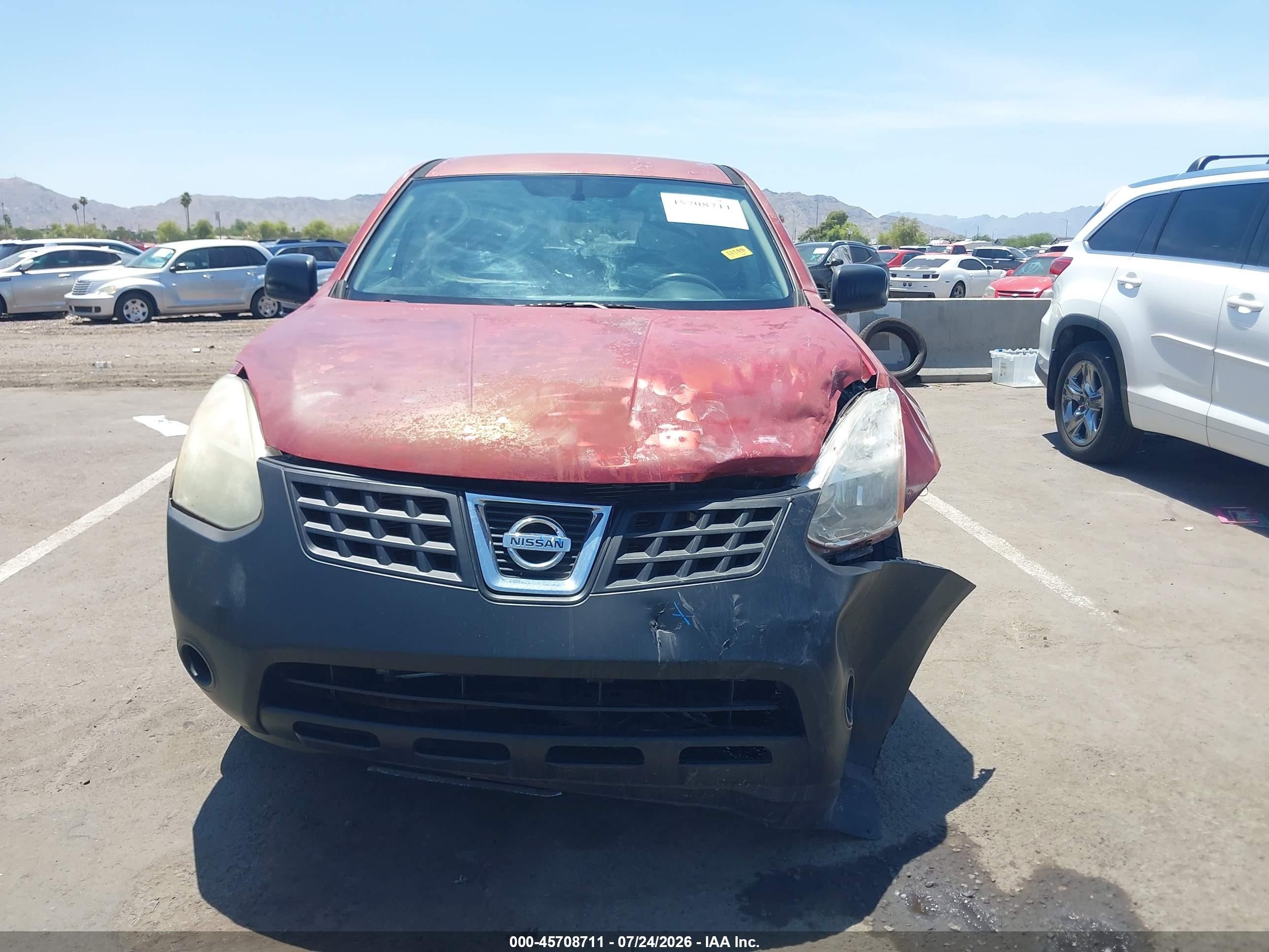 2010 Nissan Rogue S Red vin: JN8AS5MV4AW149015