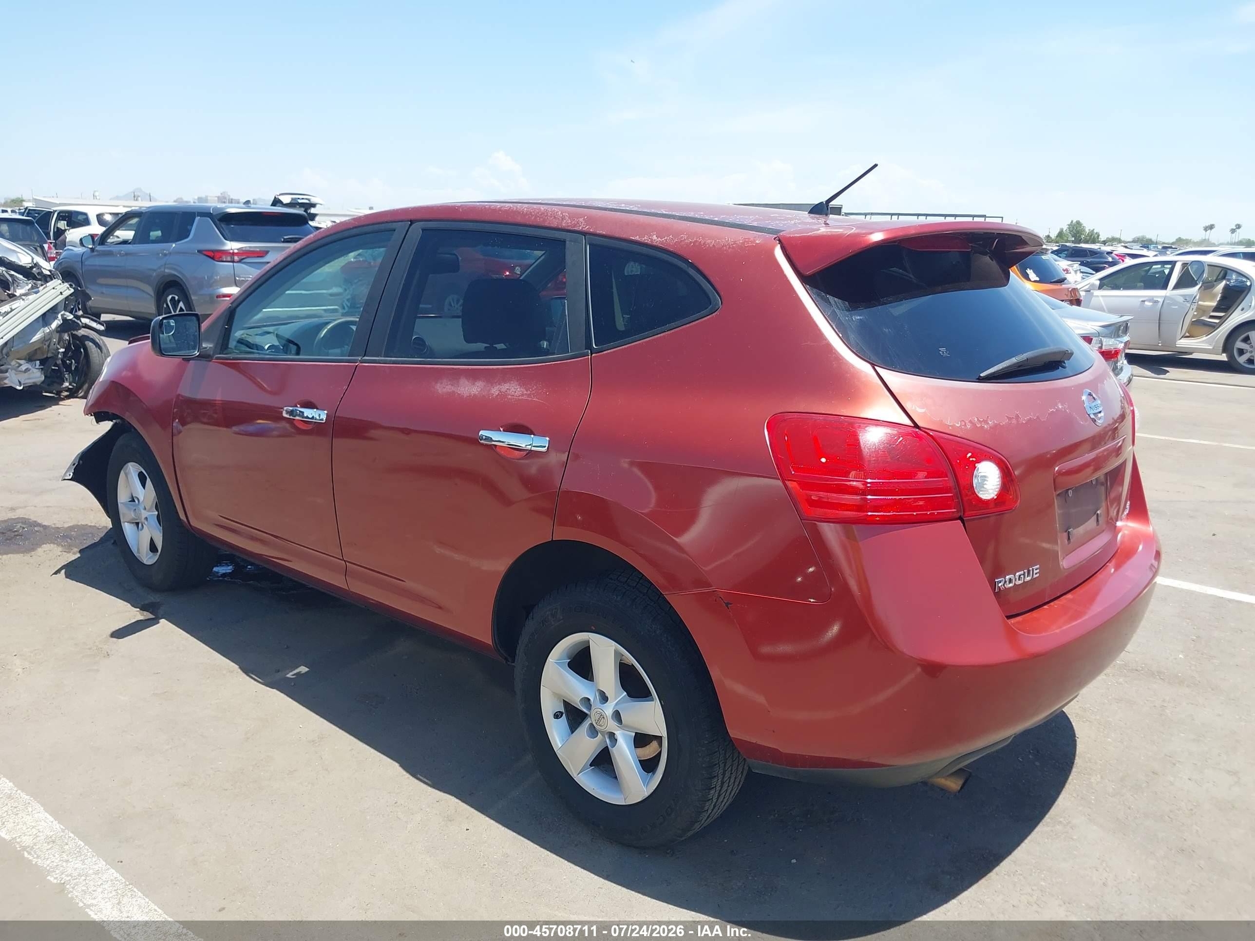 2010 Nissan Rogue S Red vin: JN8AS5MV4AW149015