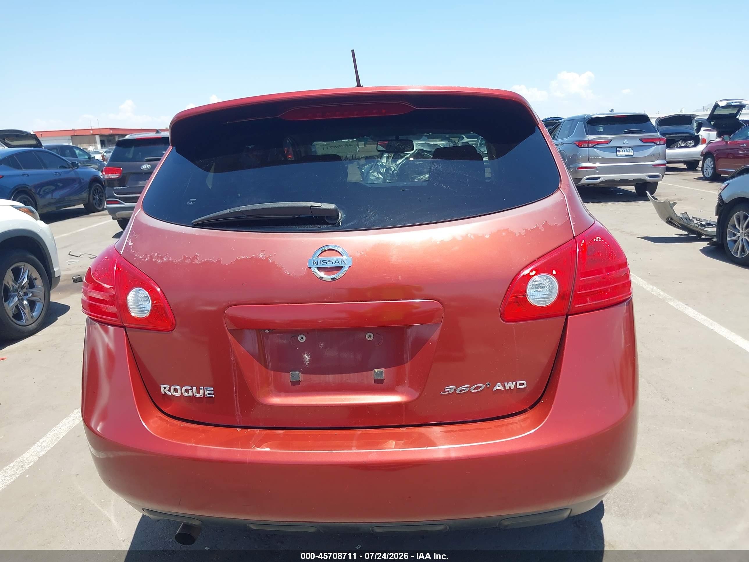 2010 Nissan Rogue S Red vin: JN8AS5MV4AW149015
