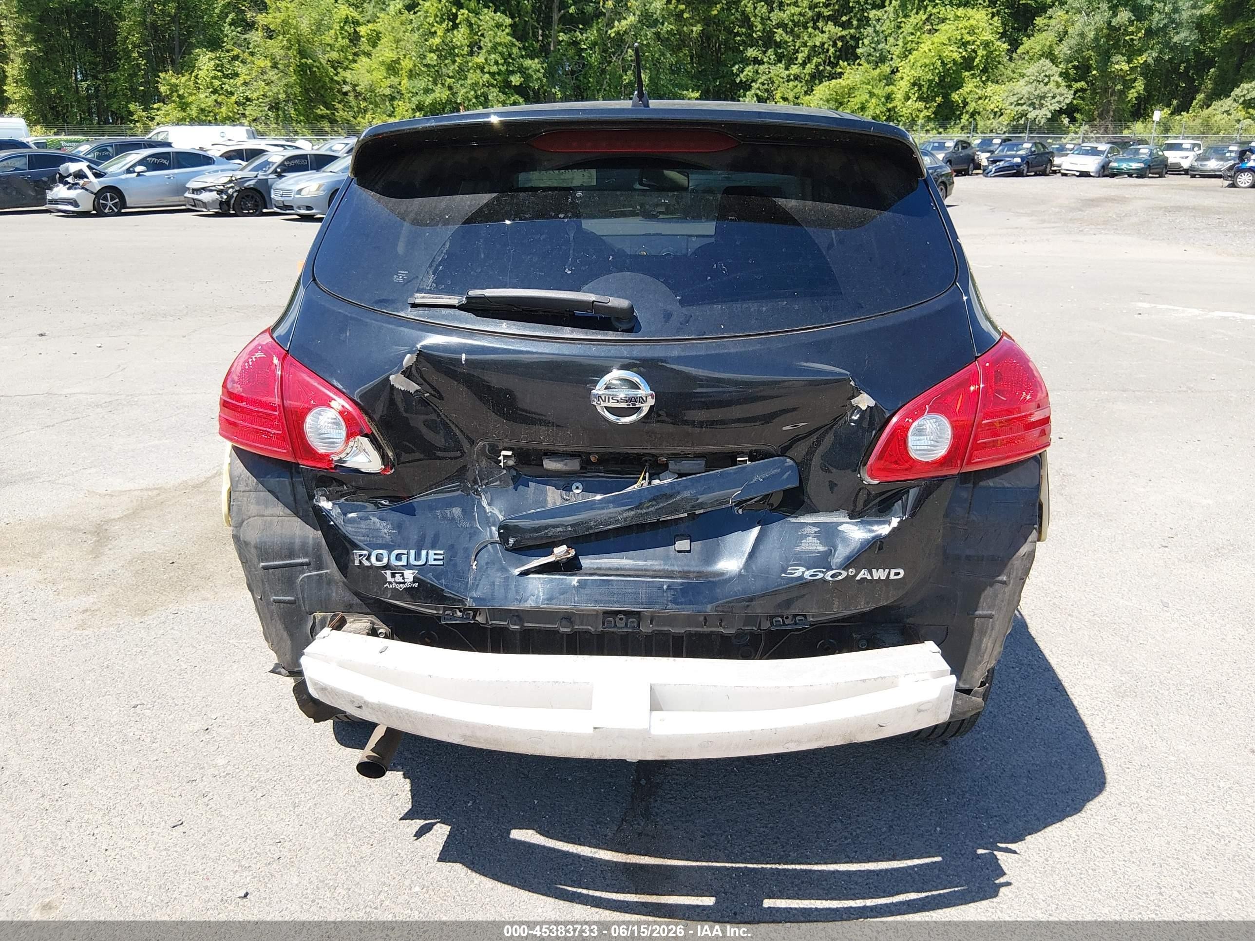 2010 Nissan Rogue S Black vin: JN8AS5MV4AW612979