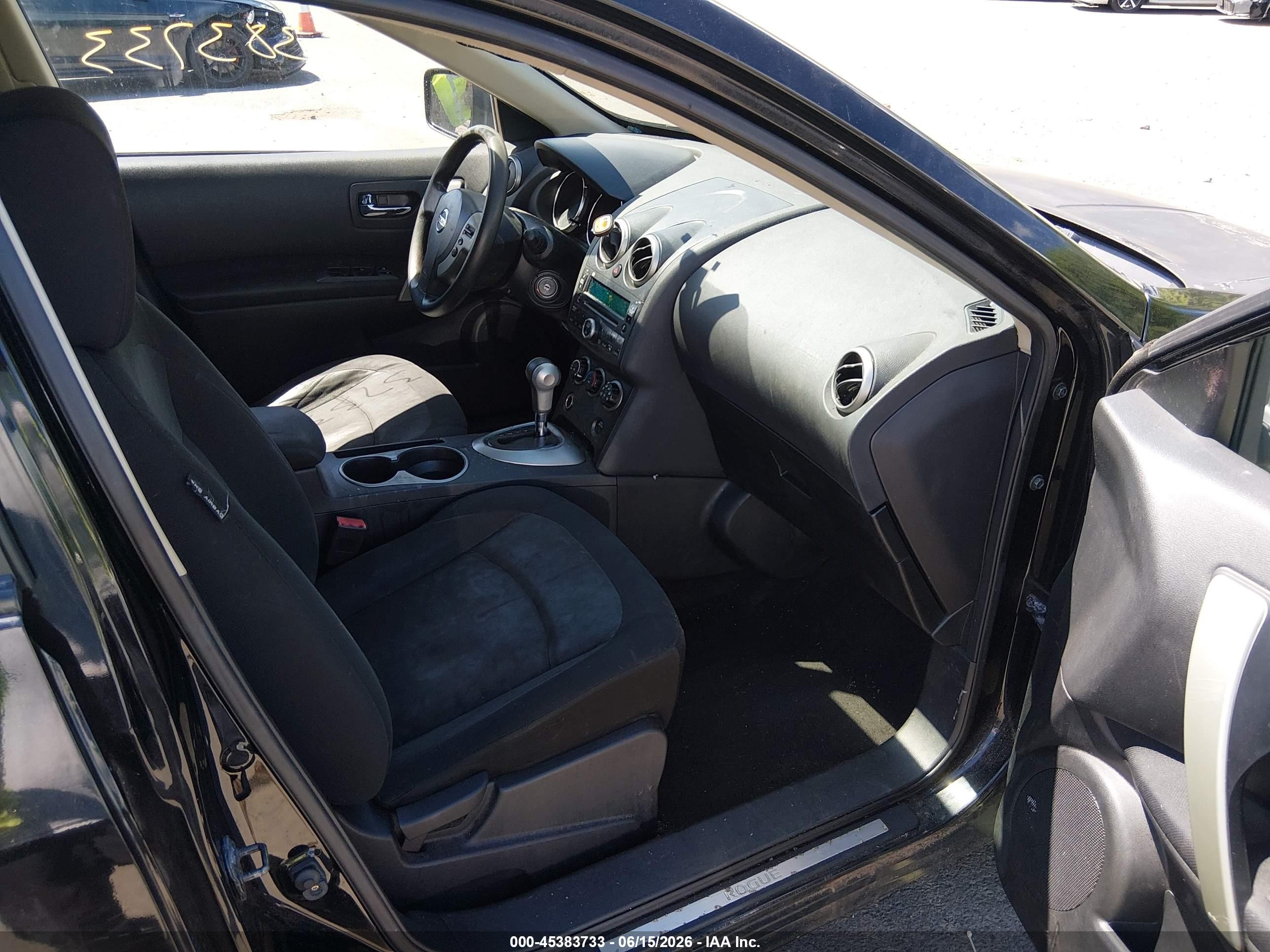 2010 Nissan Rogue S Black vin: JN8AS5MV4AW612979