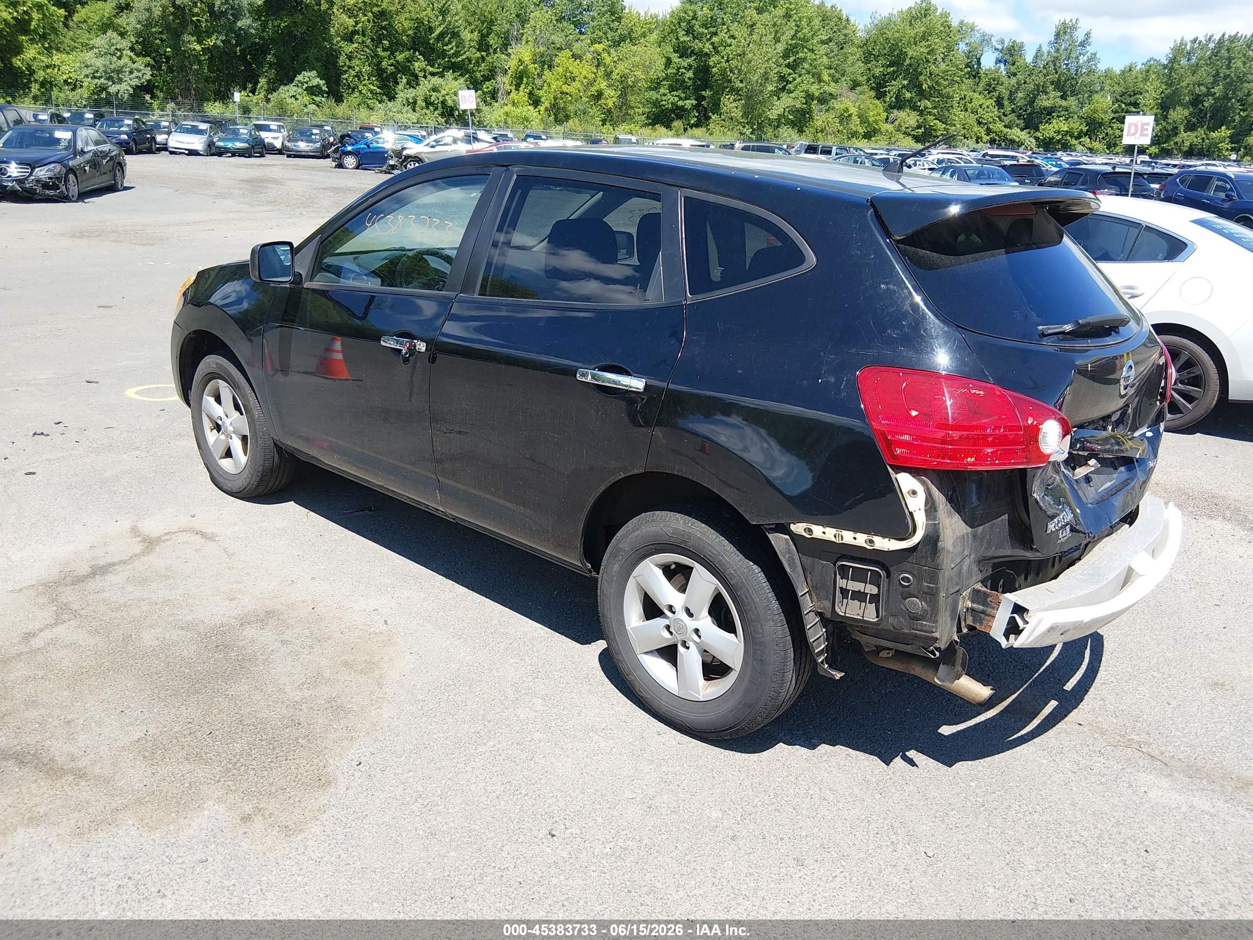 2010 Nissan Rogue S Black vin: JN8AS5MV4AW612979