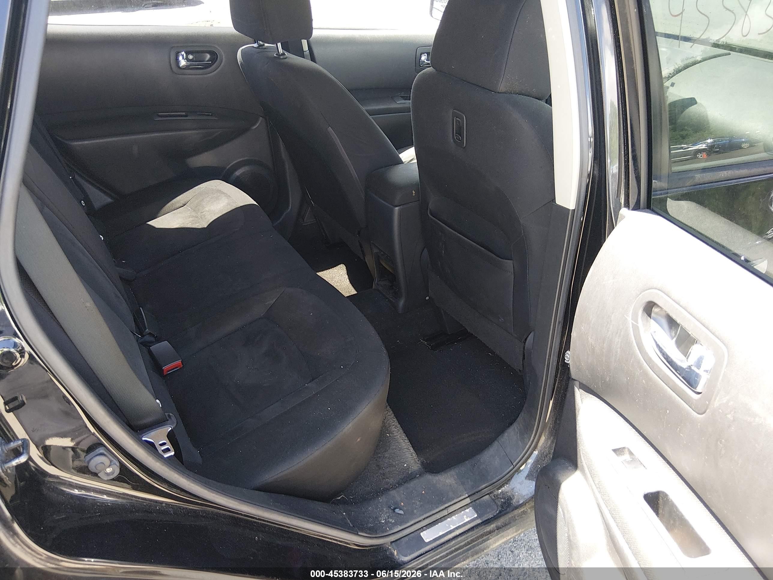 2010 Nissan Rogue S Black vin: JN8AS5MV4AW612979