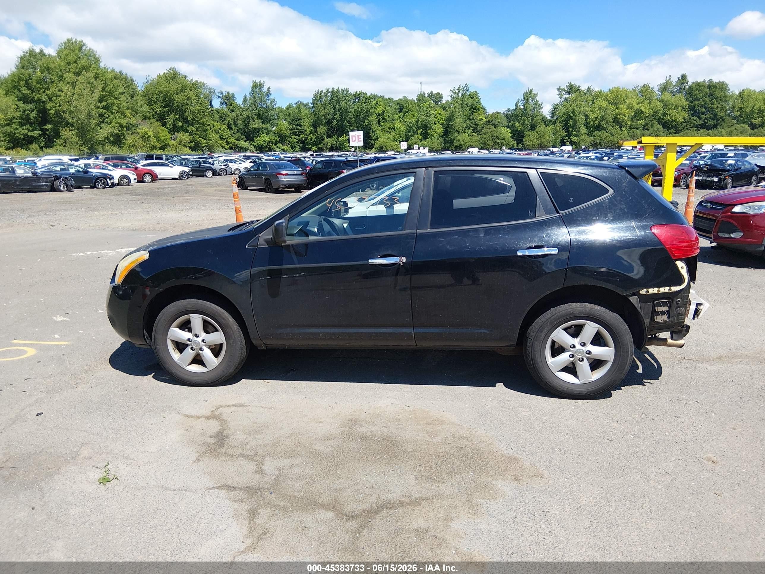 2010 Nissan Rogue S Black vin: JN8AS5MV4AW612979