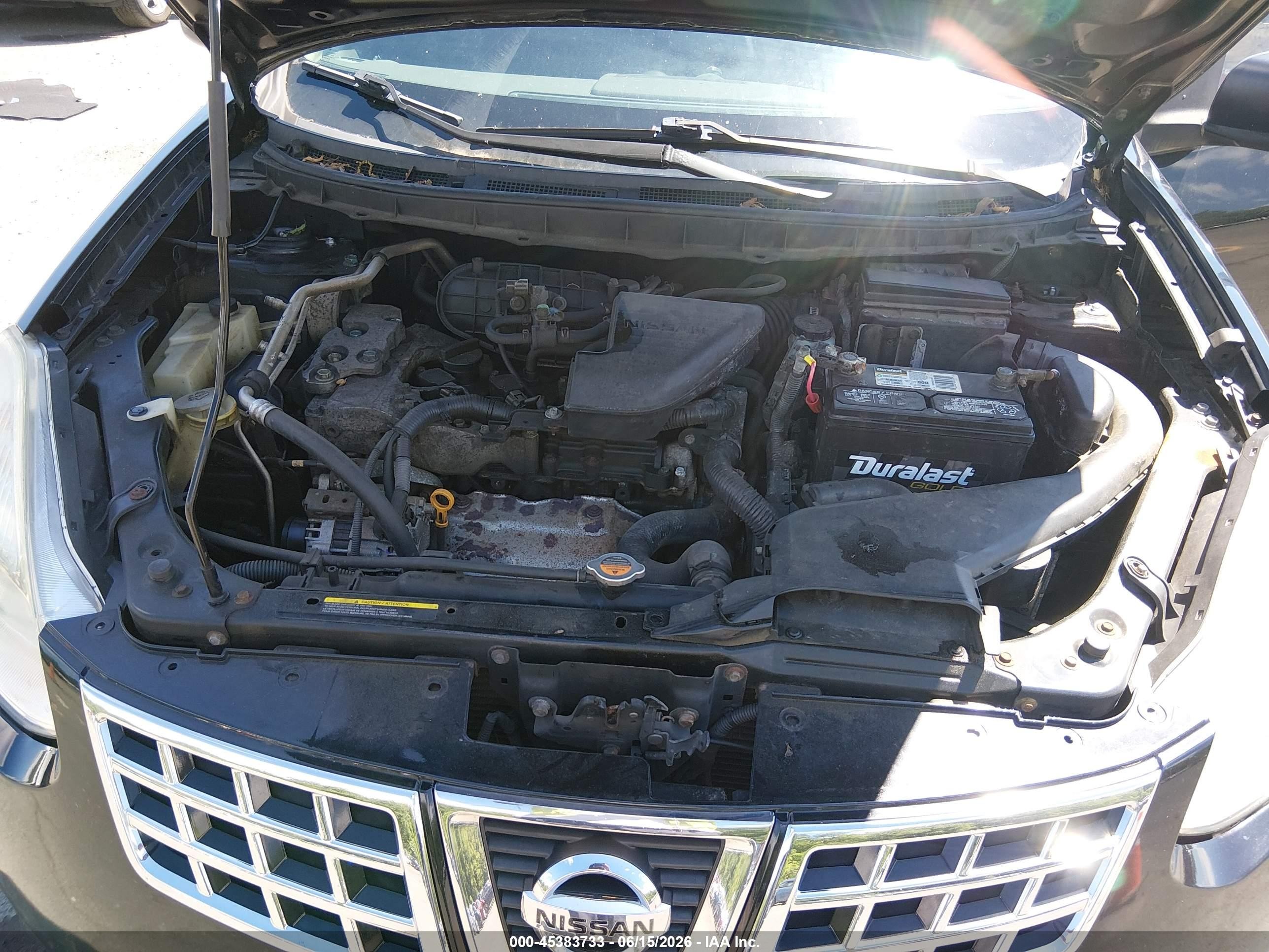 2010 Nissan Rogue S Black vin: JN8AS5MV4AW612979