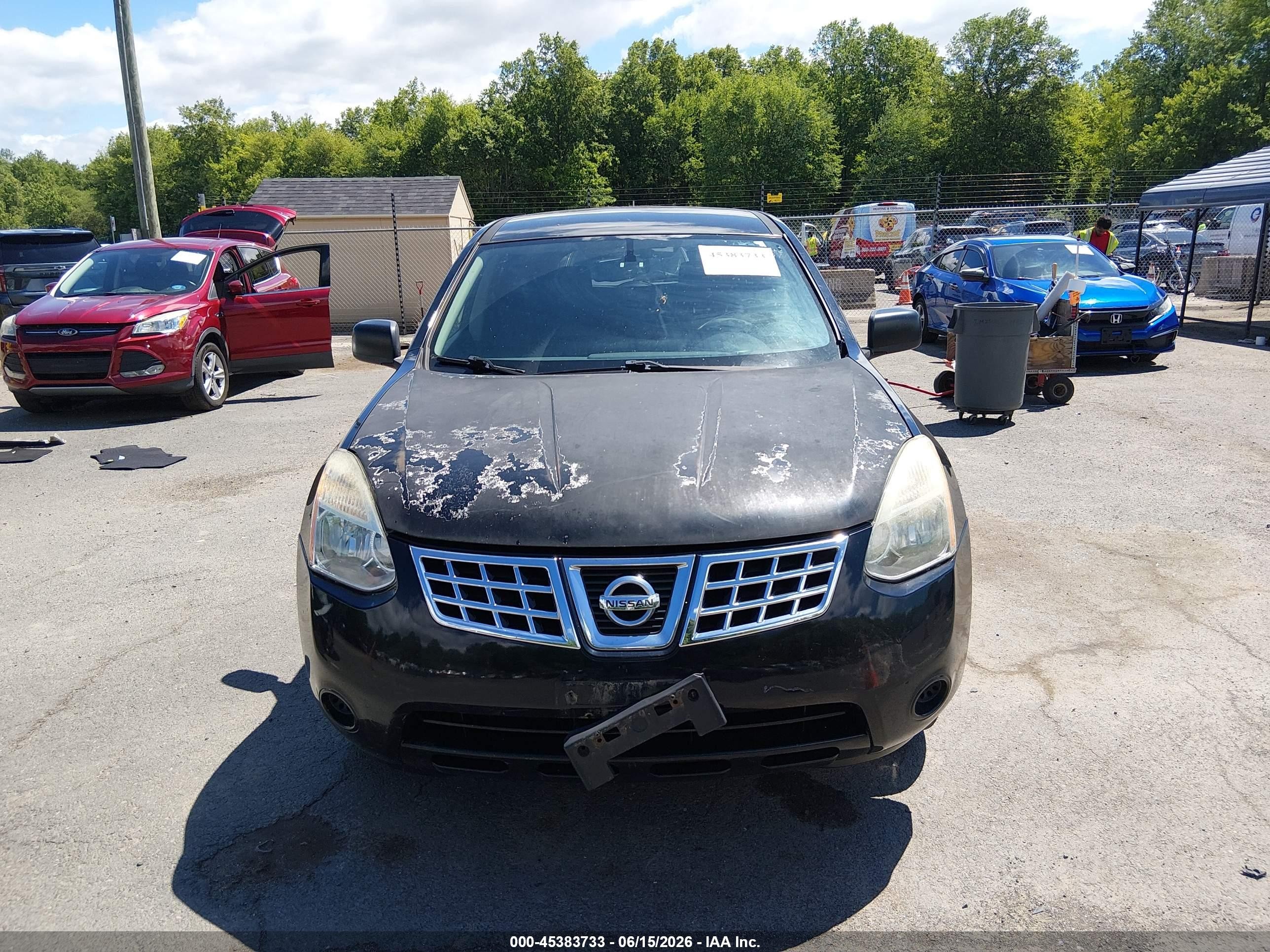 2010 Nissan Rogue S Black vin: JN8AS5MV4AW612979