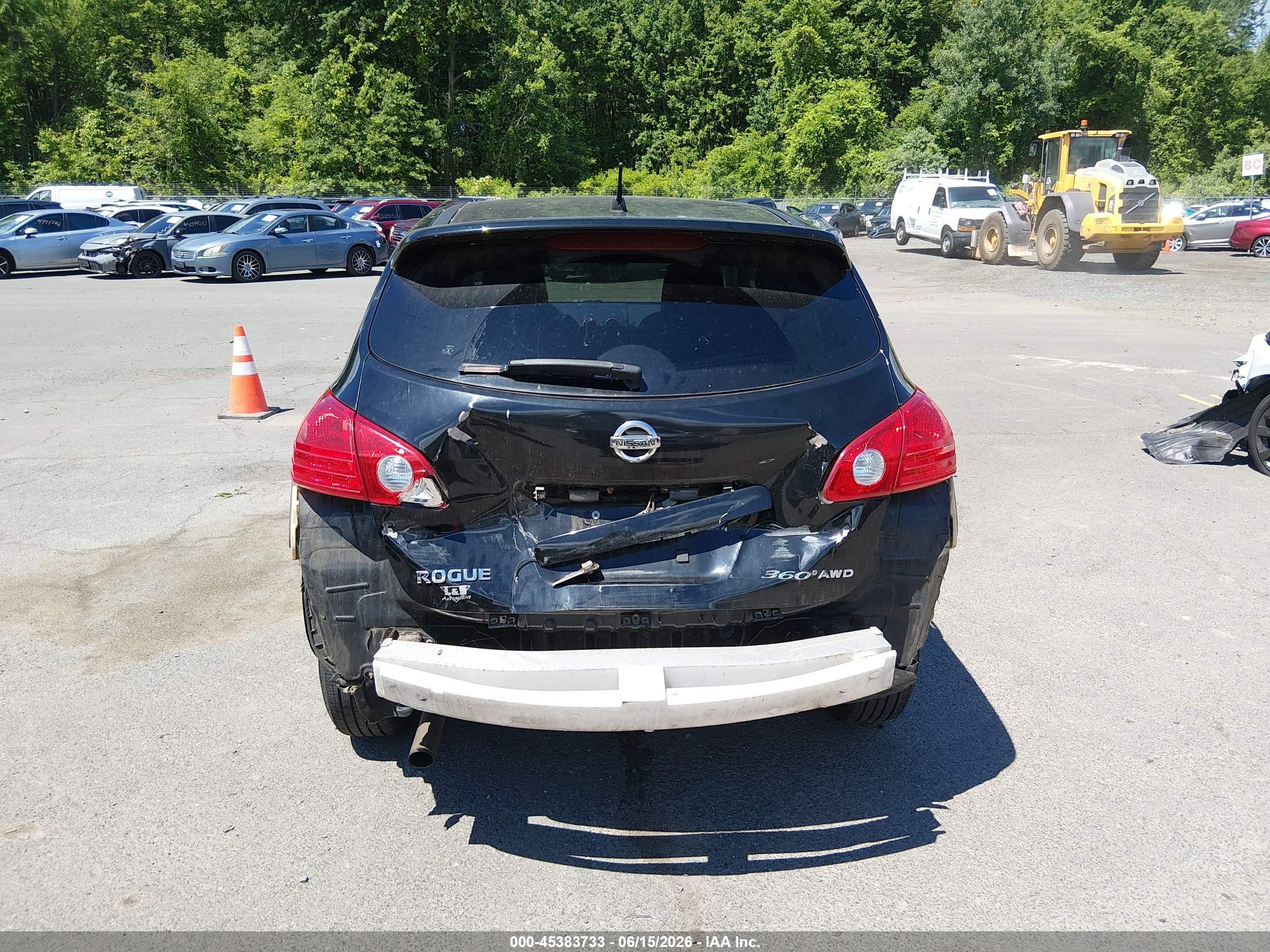 2010 Nissan Rogue S Black vin: JN8AS5MV4AW612979